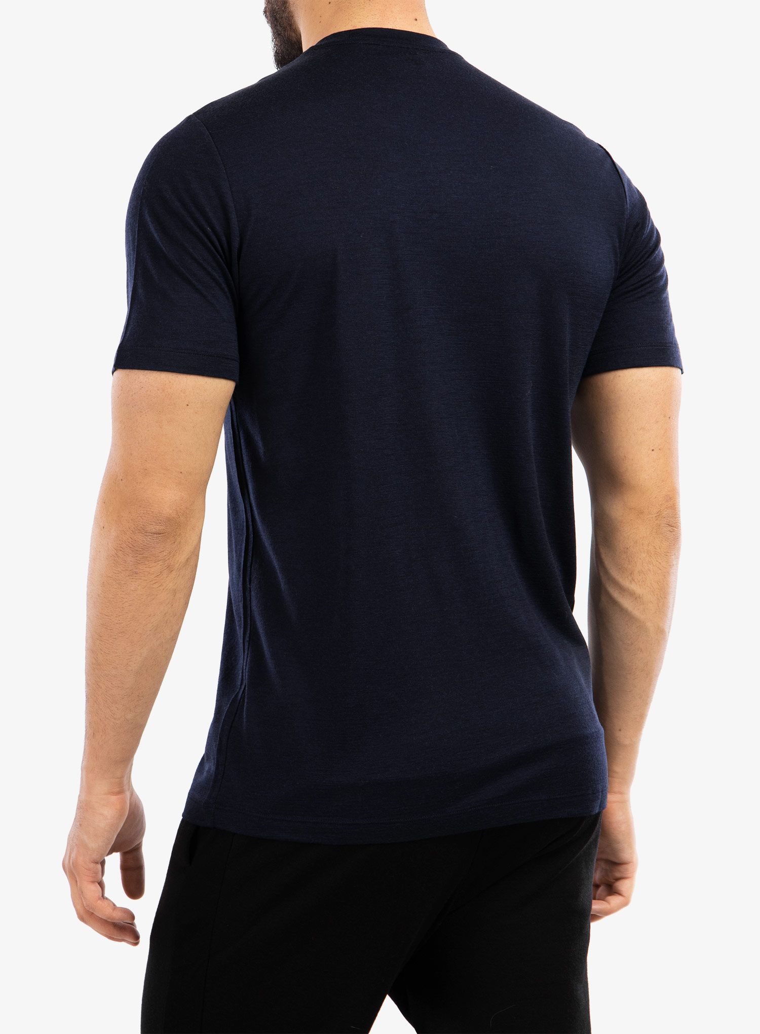 Moška majica Icebreaker Tech Lite II SS Tee Skiing Yeti - midnight navy