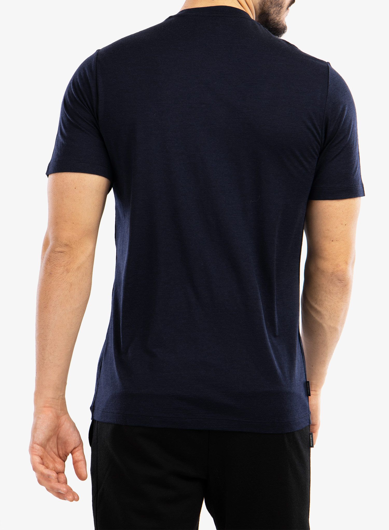 Moška majica Icebreaker Tech Lite II SS Tee Skiing Yeti - midnight navy