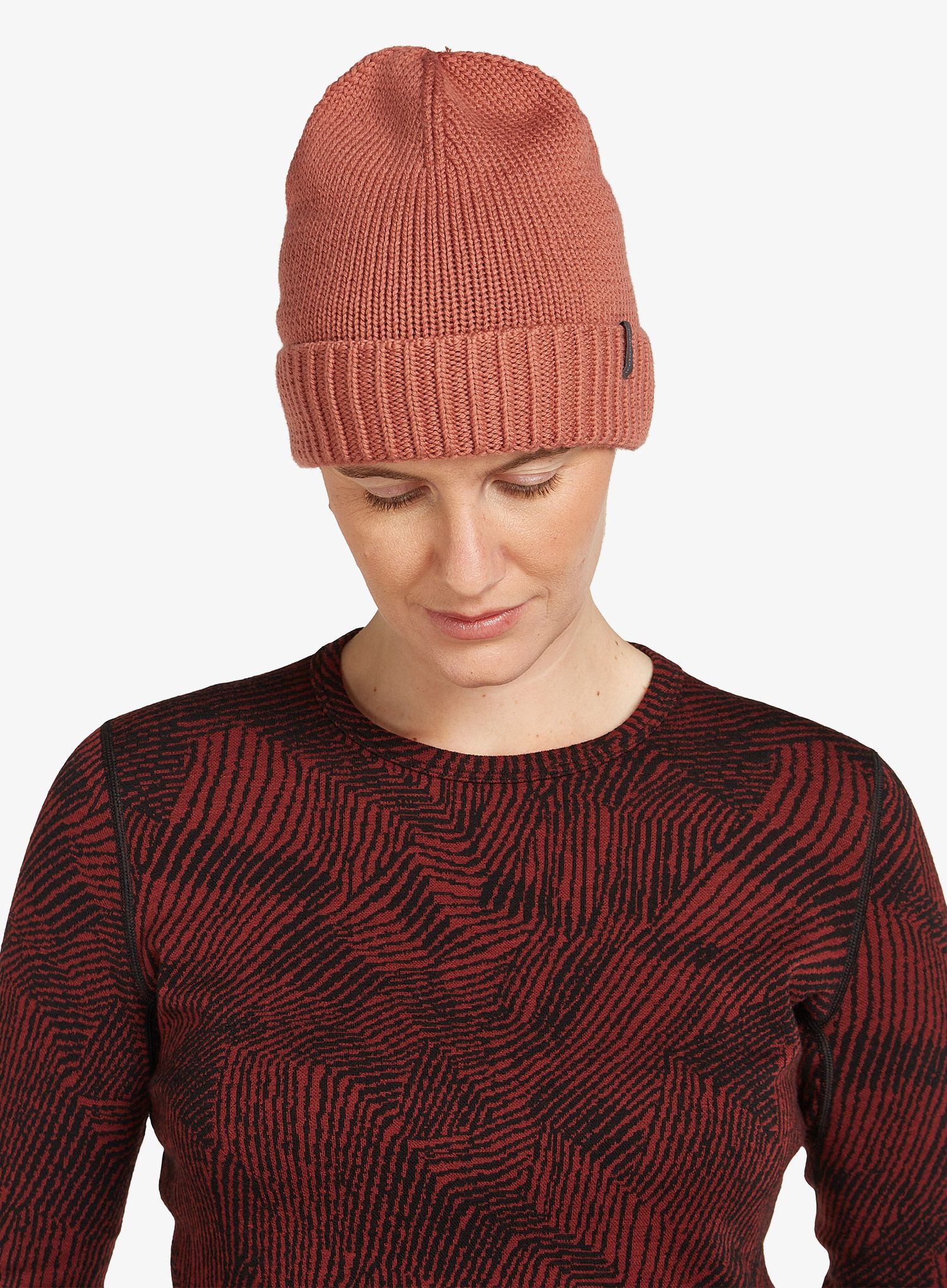 Zimska kapa Icebreaker Vela Cuff Beanie - cedar wood