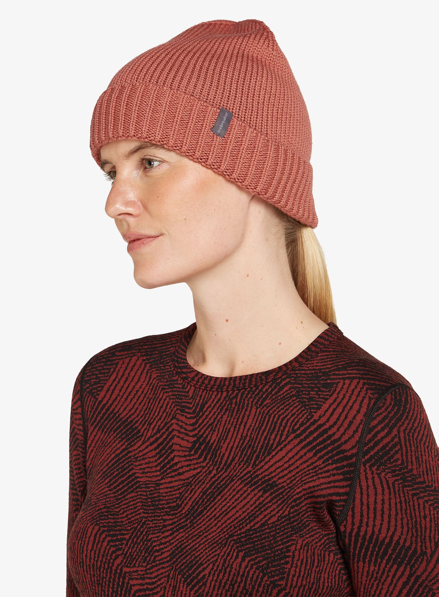 Zimska kapa Icebreaker Vela Cuff Beanie - cedar wood