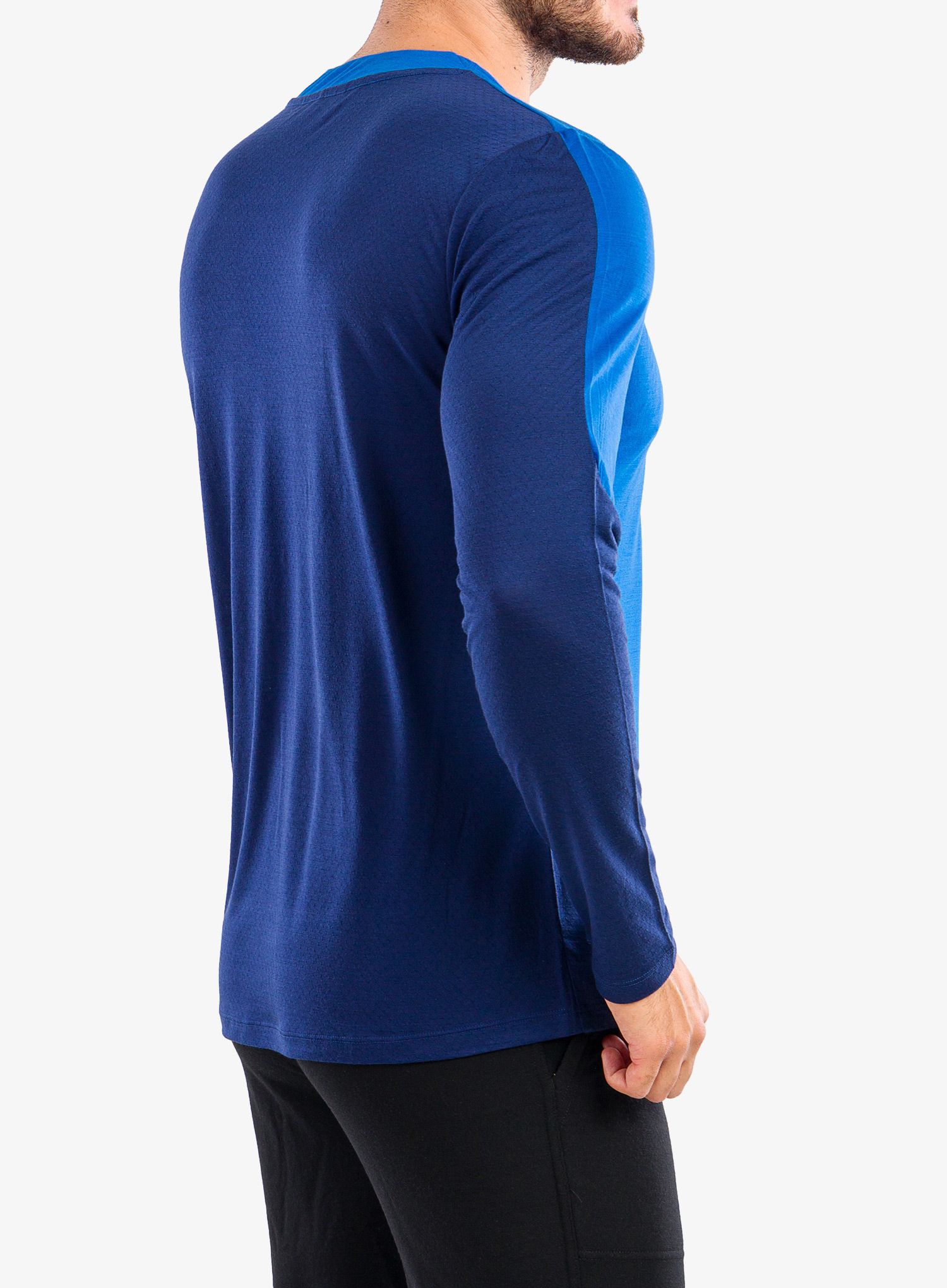 Moška jopica Icebreaker ZoneKnit LS Tee - lazurite/royal navy