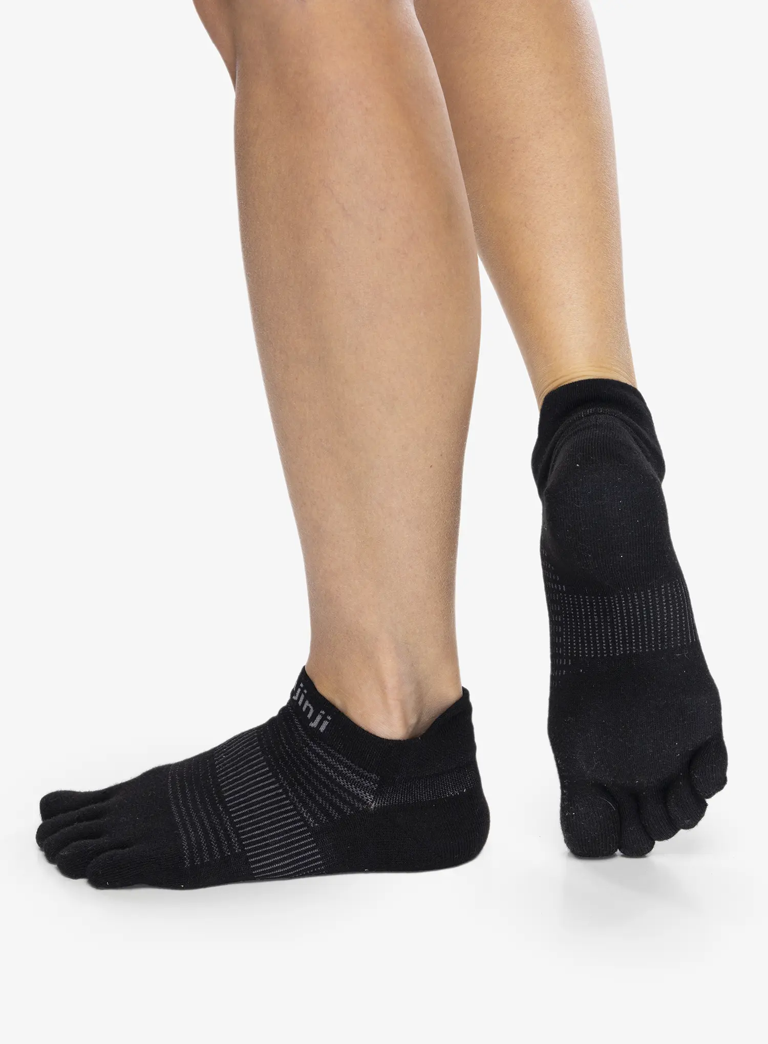 Tekaške nogavice Injinji Run Lightweight No-Show - black