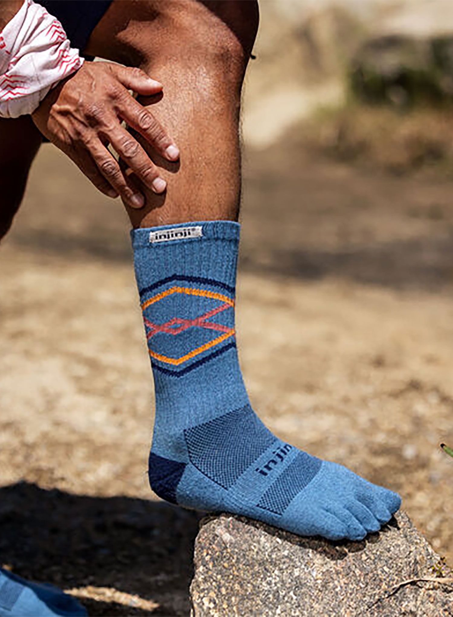 Injinji Calzini Donna Trail Midweight Crew - Cinque Dita Antivescica Per Running E Trekking