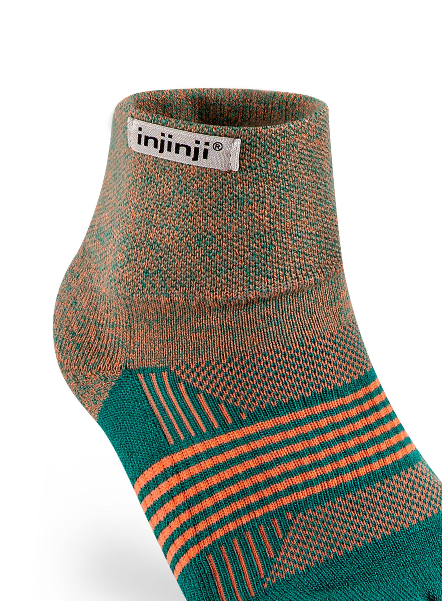 Ženske nogavice Injinji Trail Midweight Mini-Crew - tidepool
