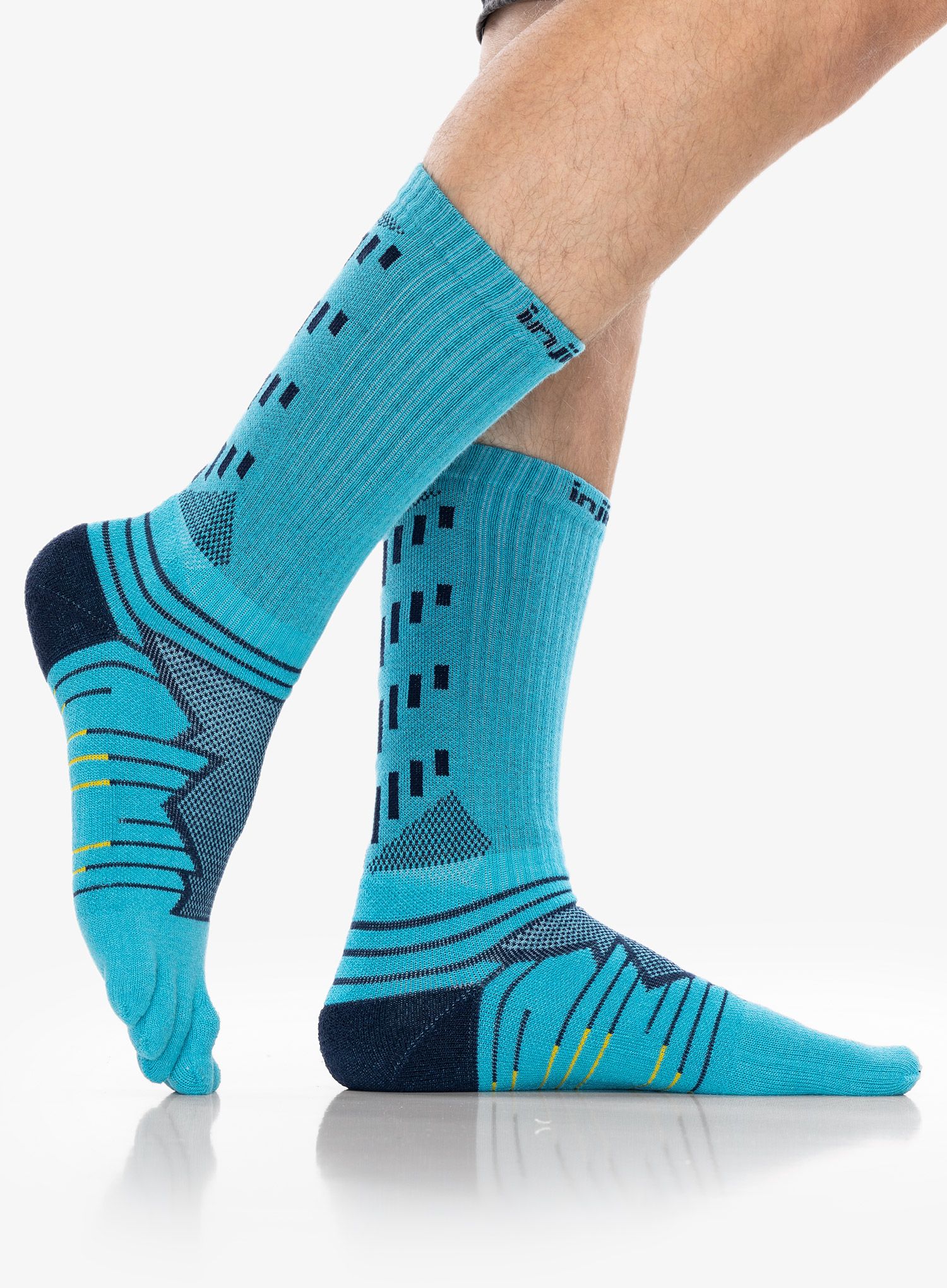 Tekaške nogavice Injinji Ultra Run Crew - pacific blue