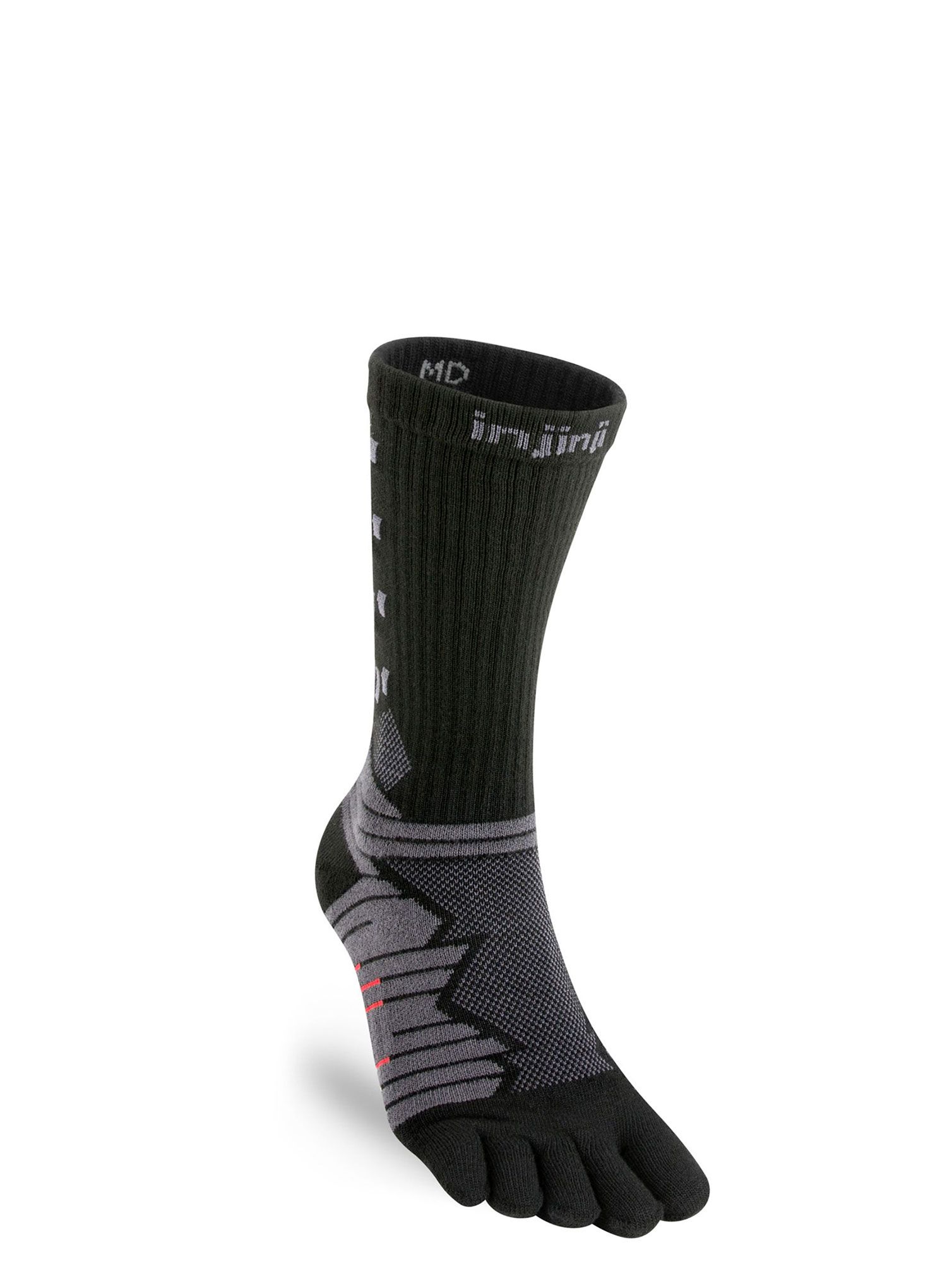 Tekaške nogavice Injinji Ultra Run Crew - obsidian