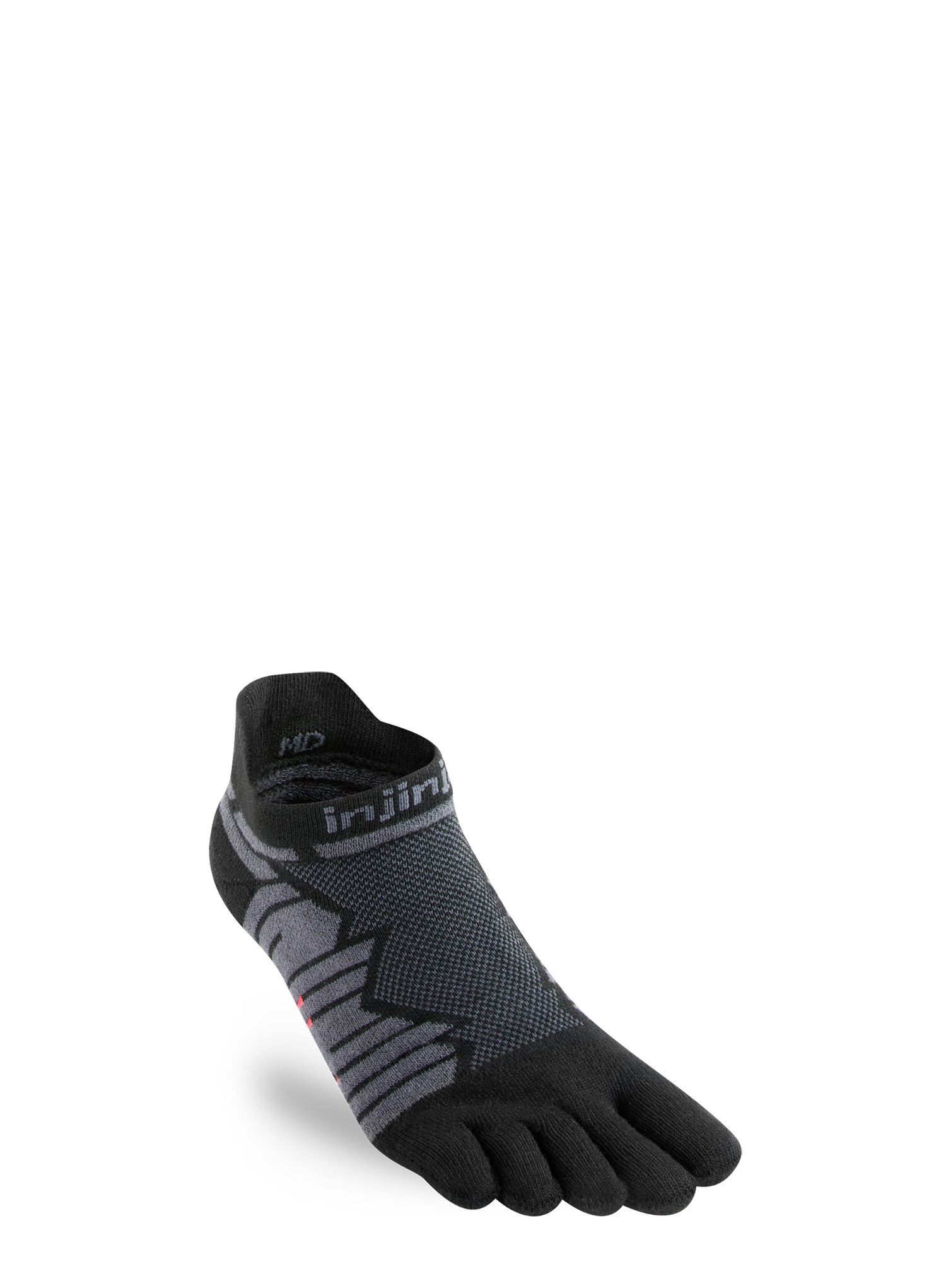 Tekaške nogavice Injinji Ultra Run No-Show - onyx