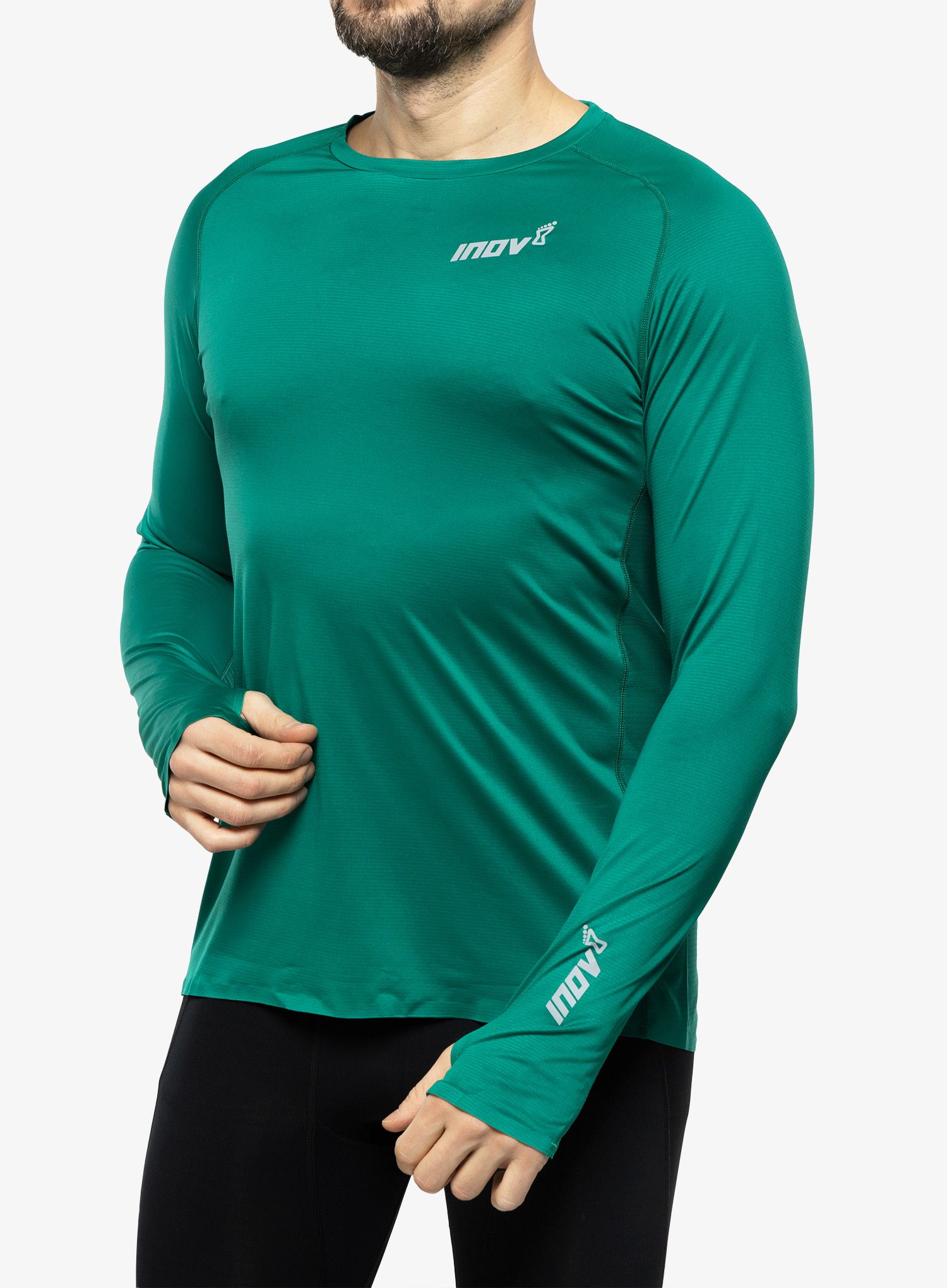 Tekaška jopica Inov-8 Base Elite LS - dark green