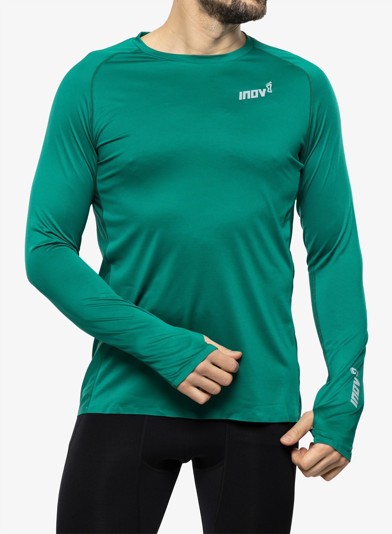 Tekaška jopica Inov-8 Base Elite LS - dark green
