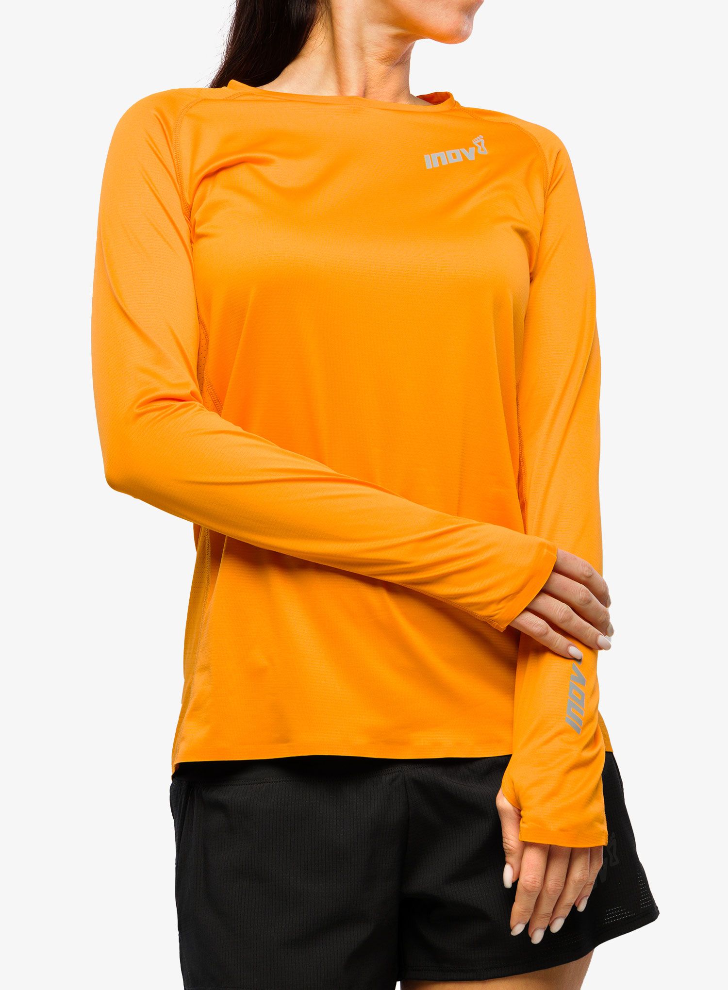 Jopica brez kapuce ženska Inov-8 Base Elite LS - nectar