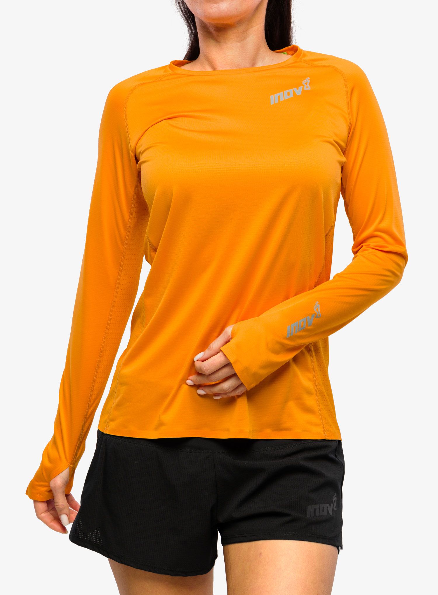 Jopica brez kapuce ženska Inov-8 Base Elite LS - nectar