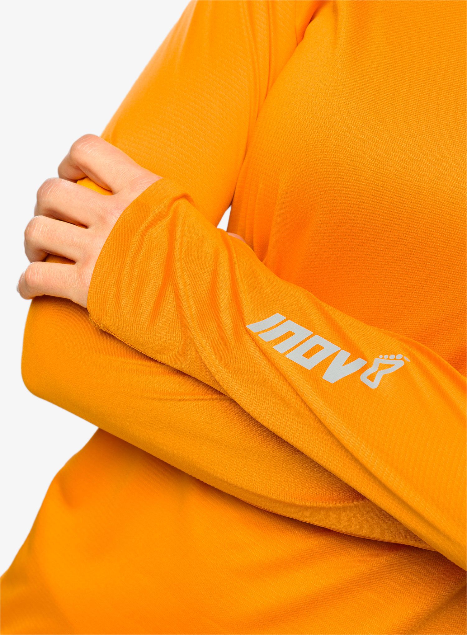 Jopica brez kapuce ženska Inov-8 Base Elite LS - nectar