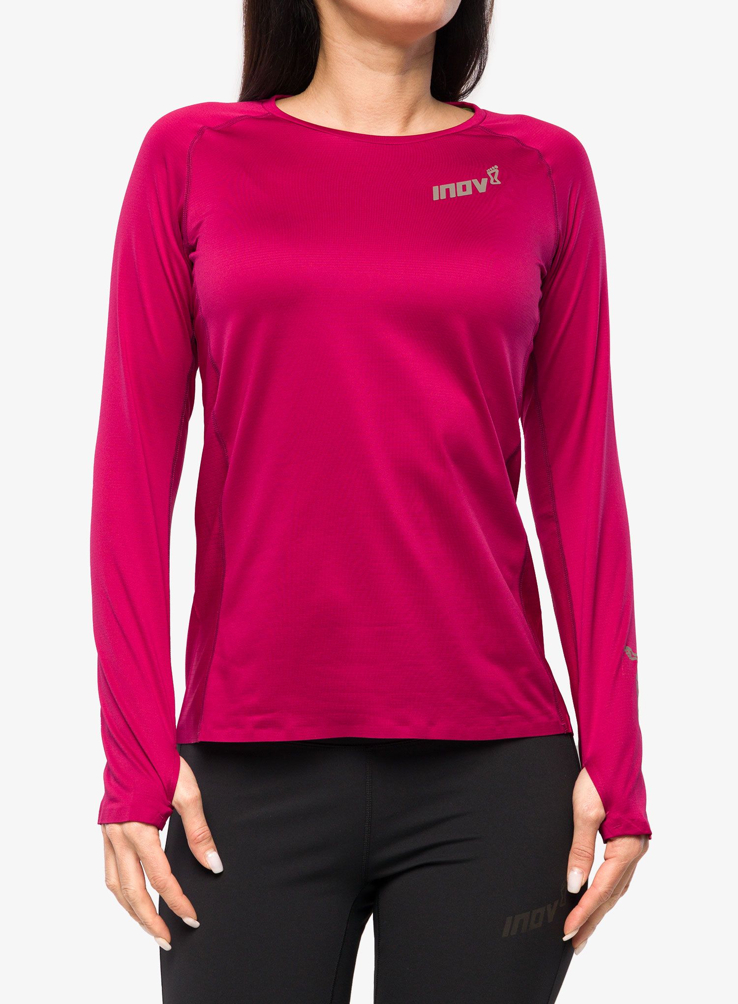 Ženska tekaška jopica Inov-8 Base Elite LS - pink