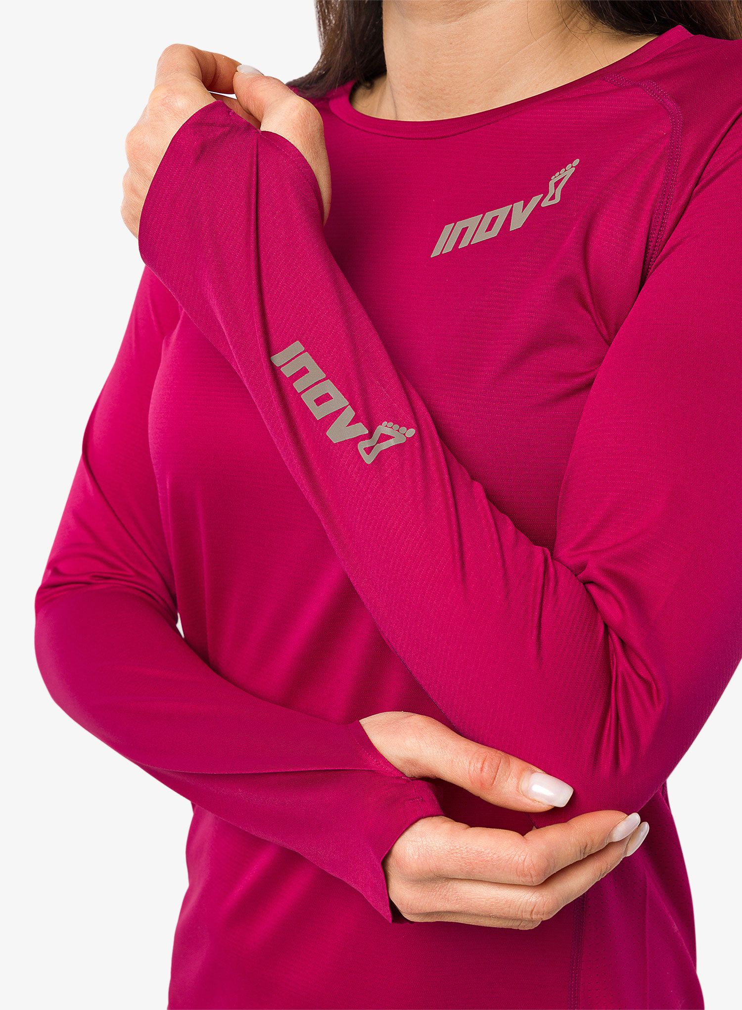 Ženska tekaška jopica Inov-8 Base Elite LS - pink