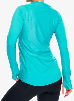 Ženska tekaška jopica Inov-8 Base Elite LS - teal