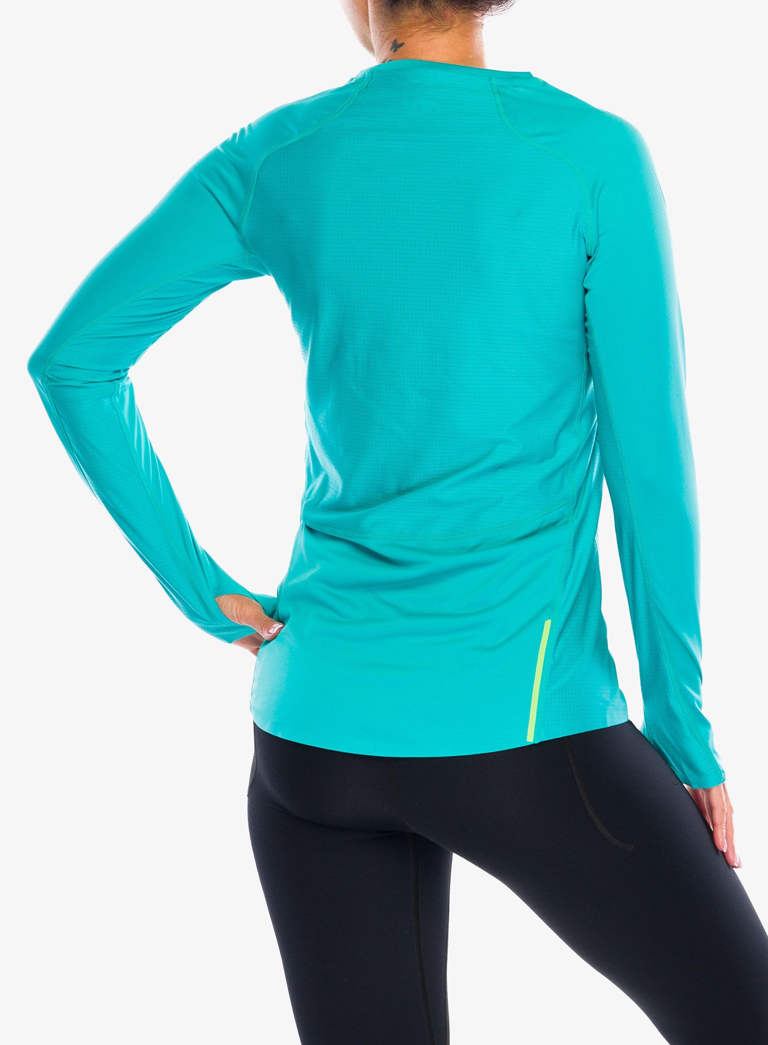 Ženska tekaška jopica Inov-8 Base Elite LS - teal