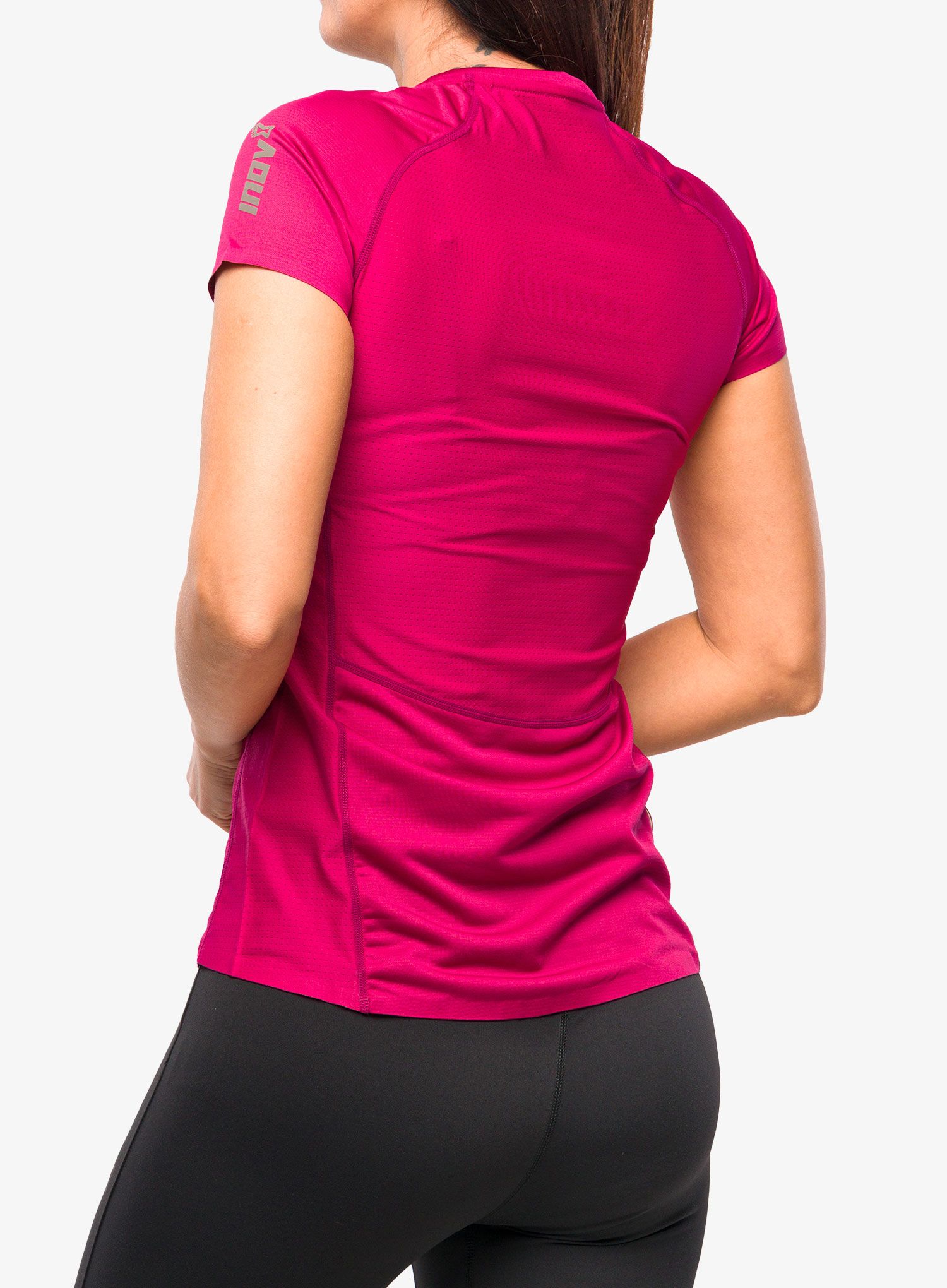 Ženska tekaška majica Inov-8 Base Elite S/S - pink
