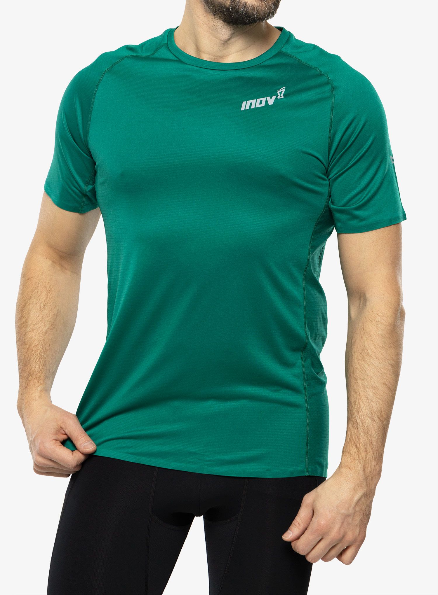 Tekaška majica Inov-8 Base Elite S/S - dark green