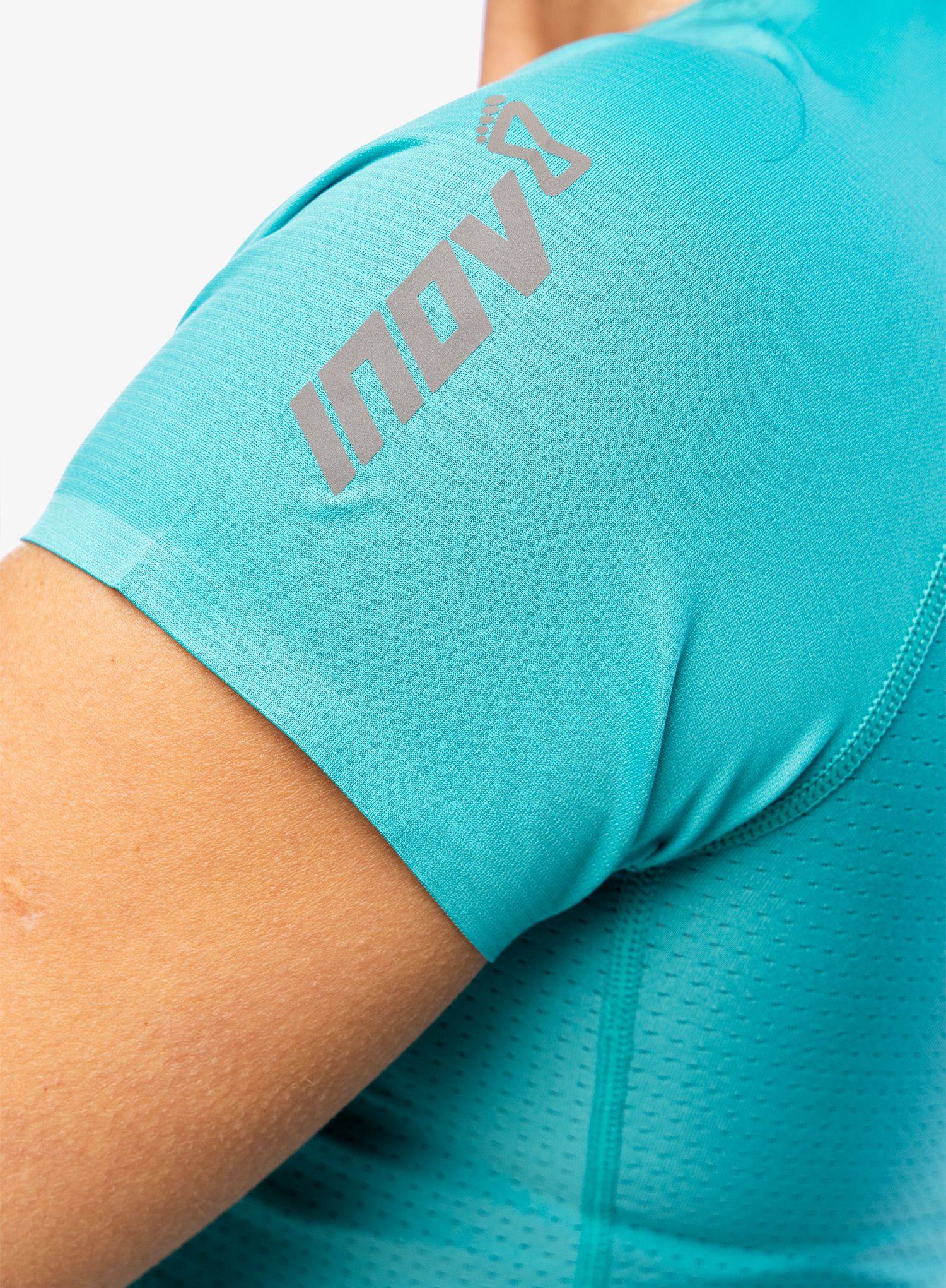 Ženska tekaška majica Inov-8 Base Elite S/S - teal