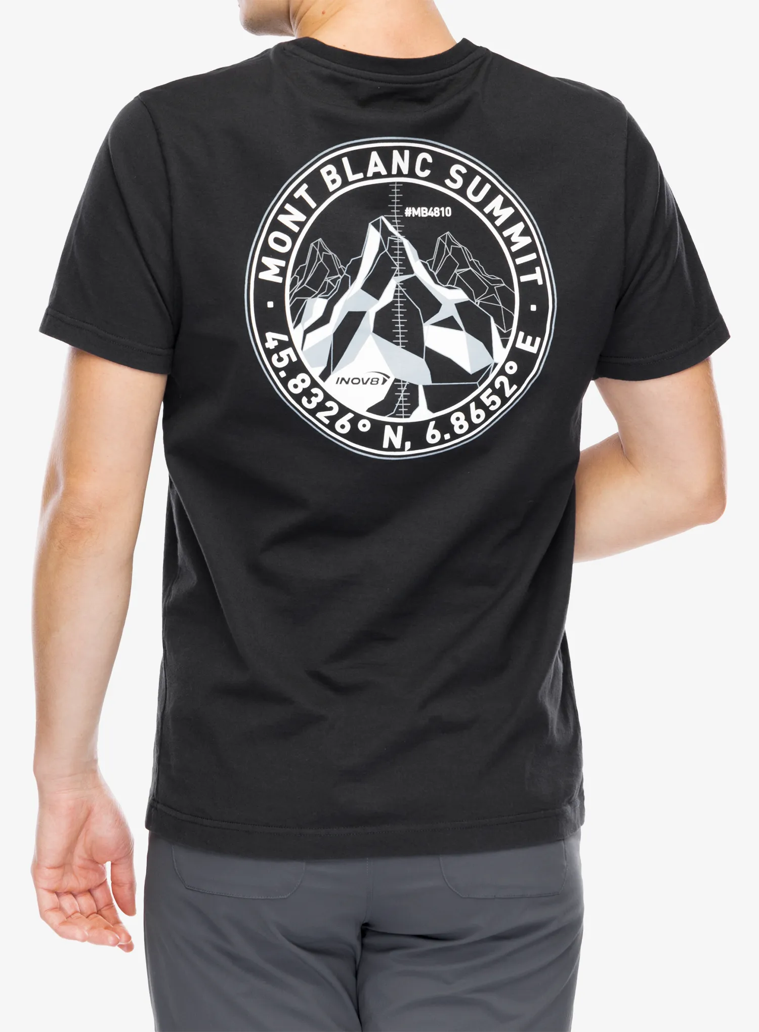 Majica s potiskom Inov-8 Graphic T-Shirt Mont Blanc - graphite