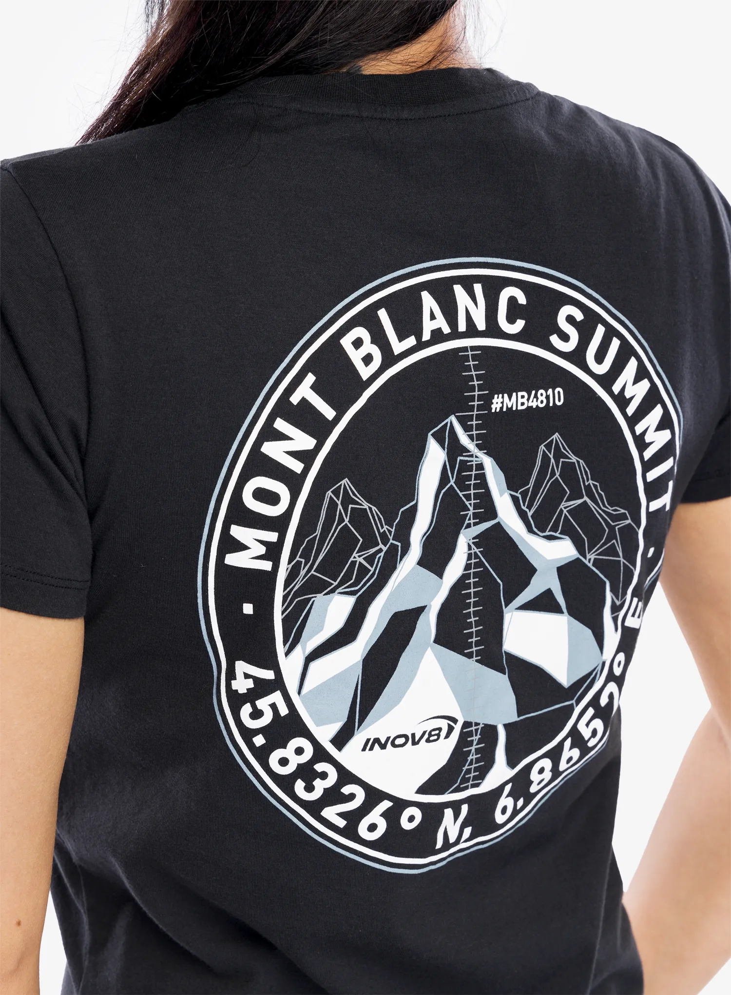 Ženska majica s potiskom Inov-8 Graphic T-Shirt Mont Blanc - graphite
