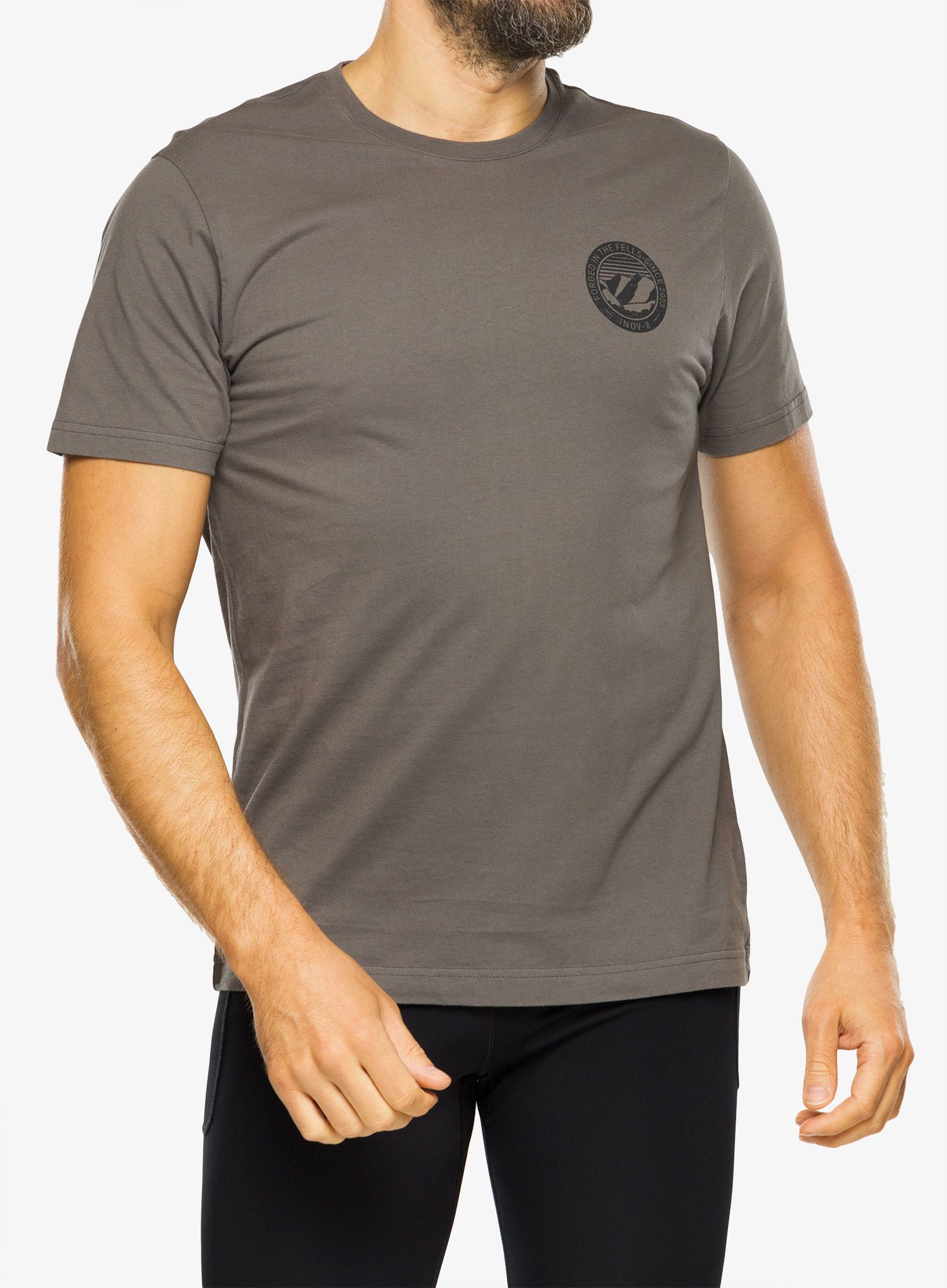 Majica s potiskom Inov-8 Graphic Tee SS 2003 - grey