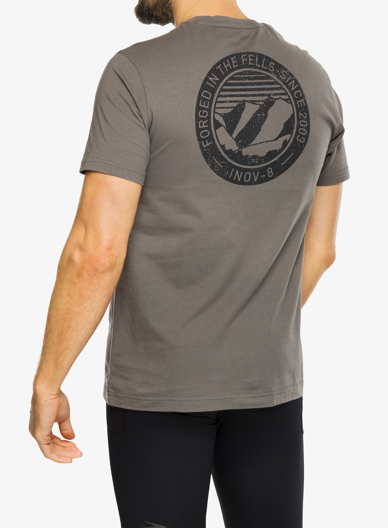 Majica s potiskom Inov-8 Graphic Tee SS 2003 - grey