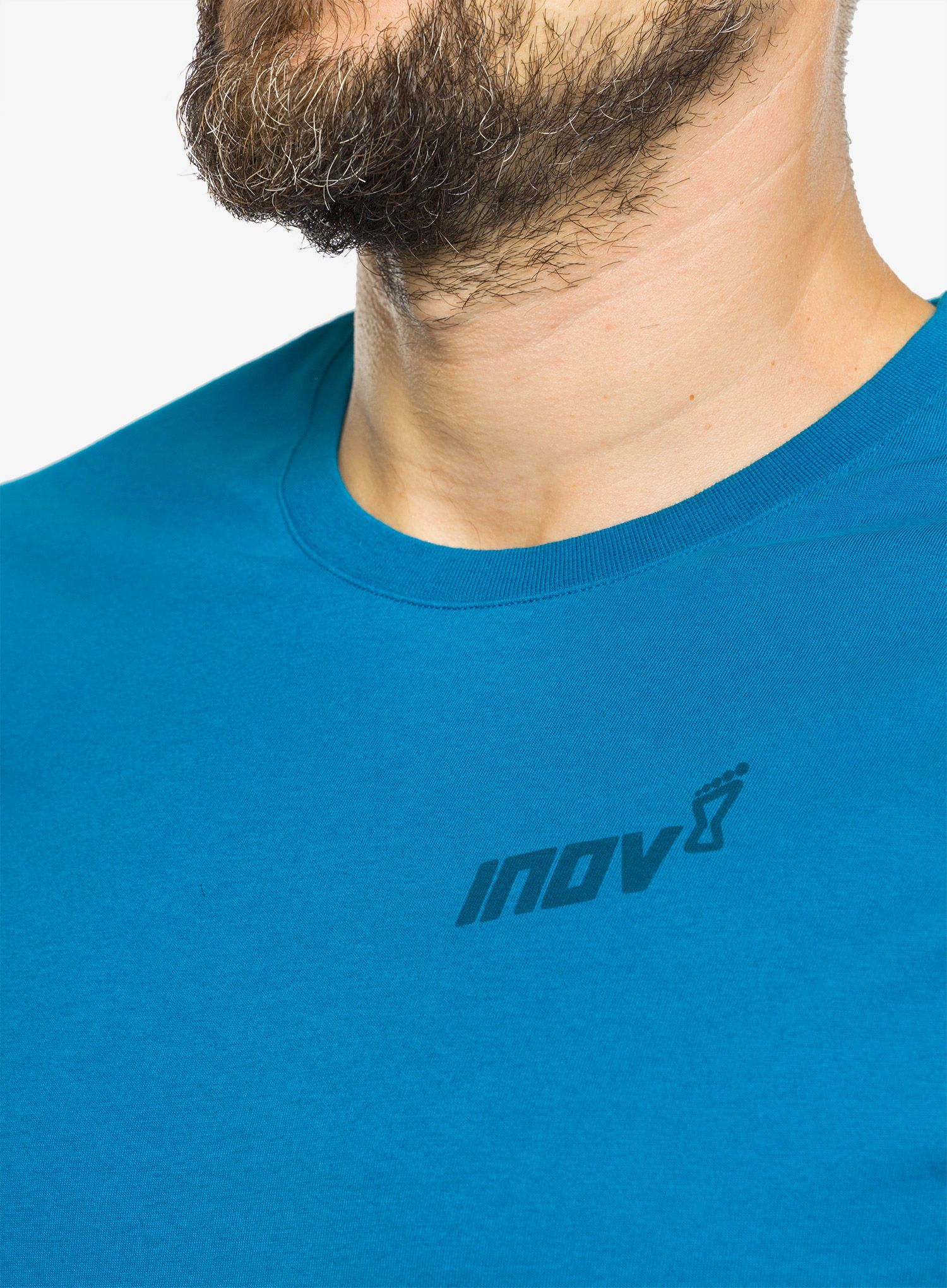 Majica s potiskom Inov-8 Graphic Tee SS Footprints - blue