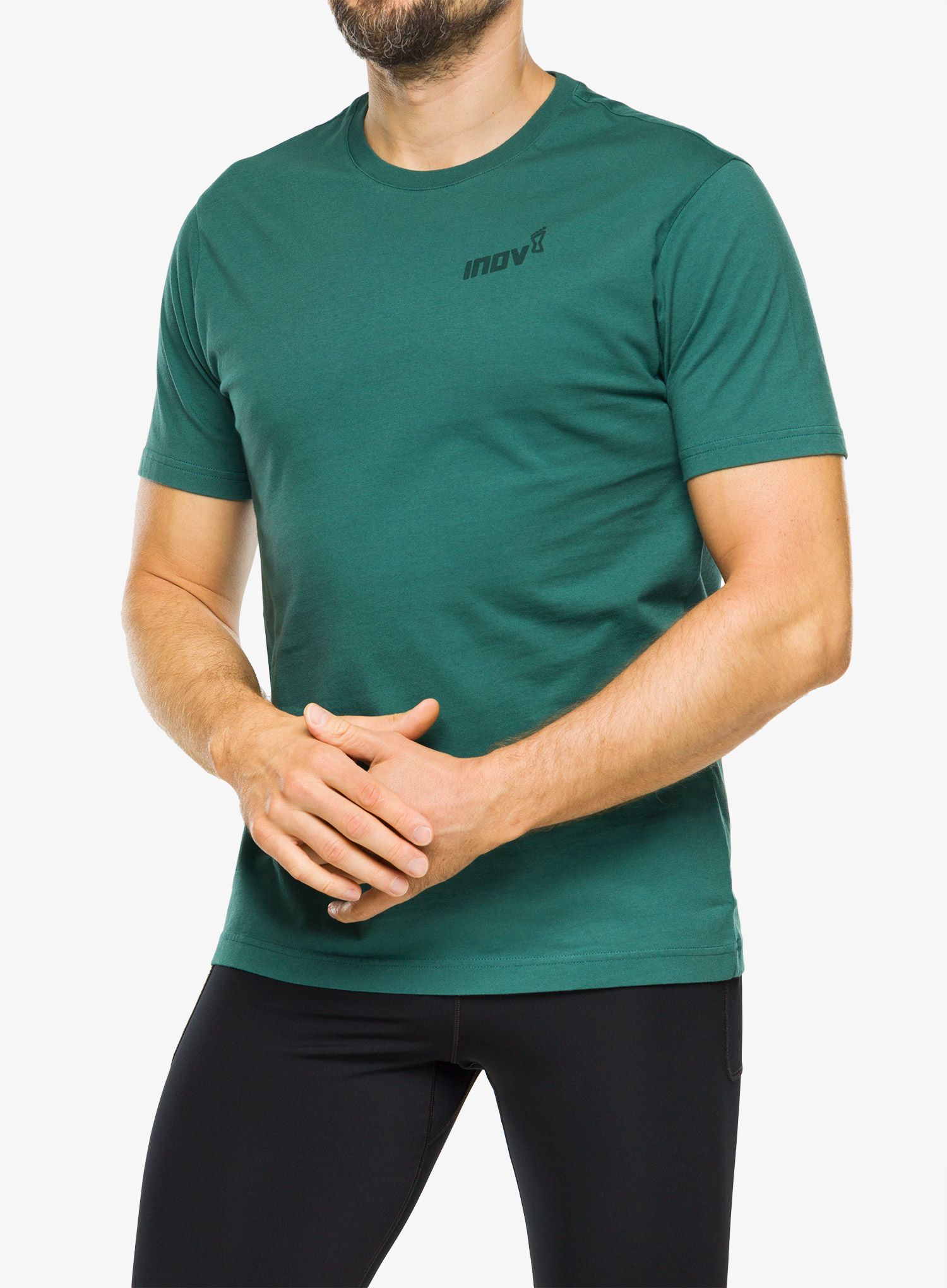 Majica s potiskom Inov-8 Graphic Tee SS Footprints - pine