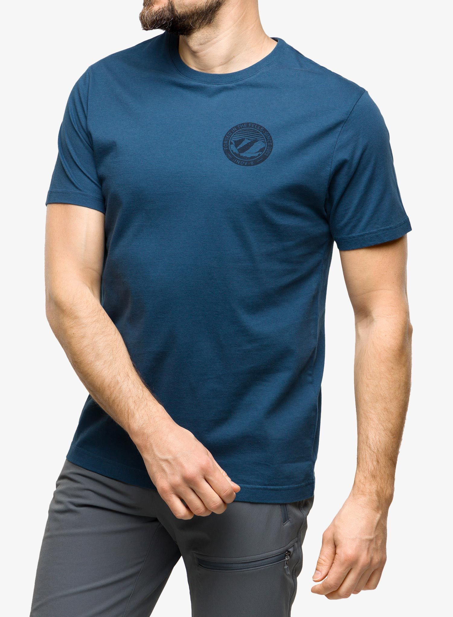 Majica s potiskom Inov-8 Graphic Tee SS '2003' - navy