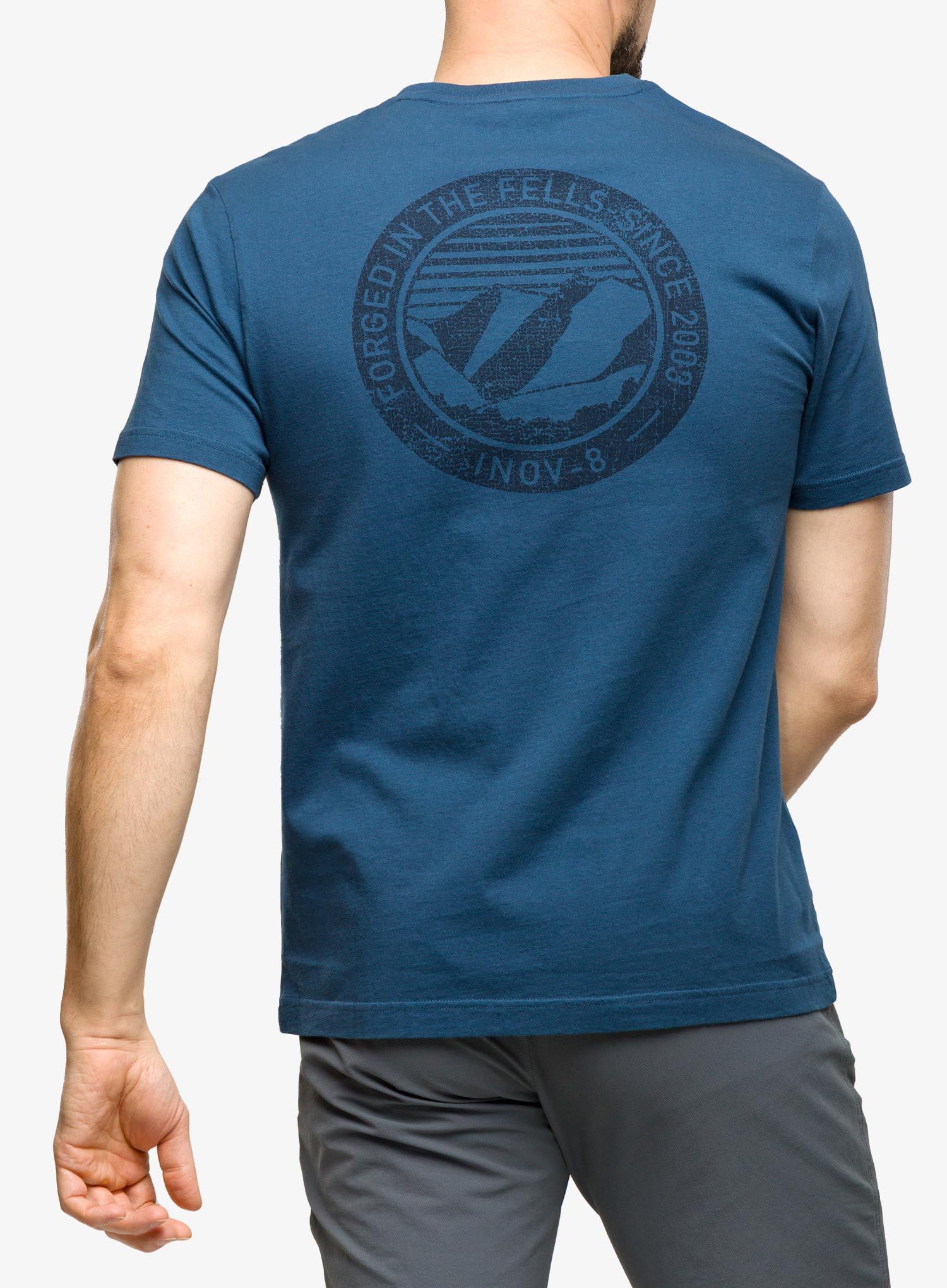 Majica s potiskom Inov-8 Graphic Tee SS '2003' - navy