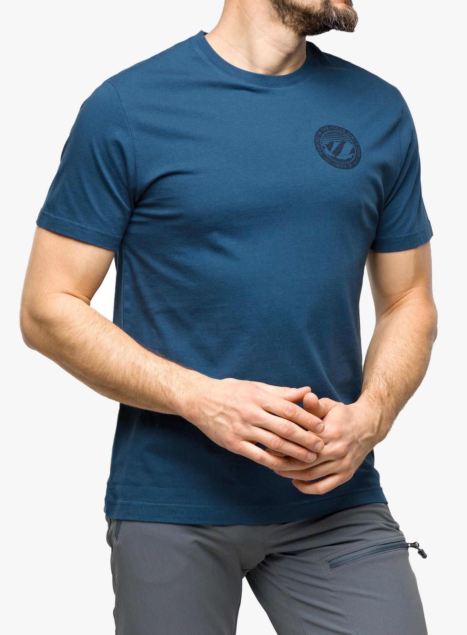 Majica s potiskom Inov-8 Graphic Tee SS '2003' - navy