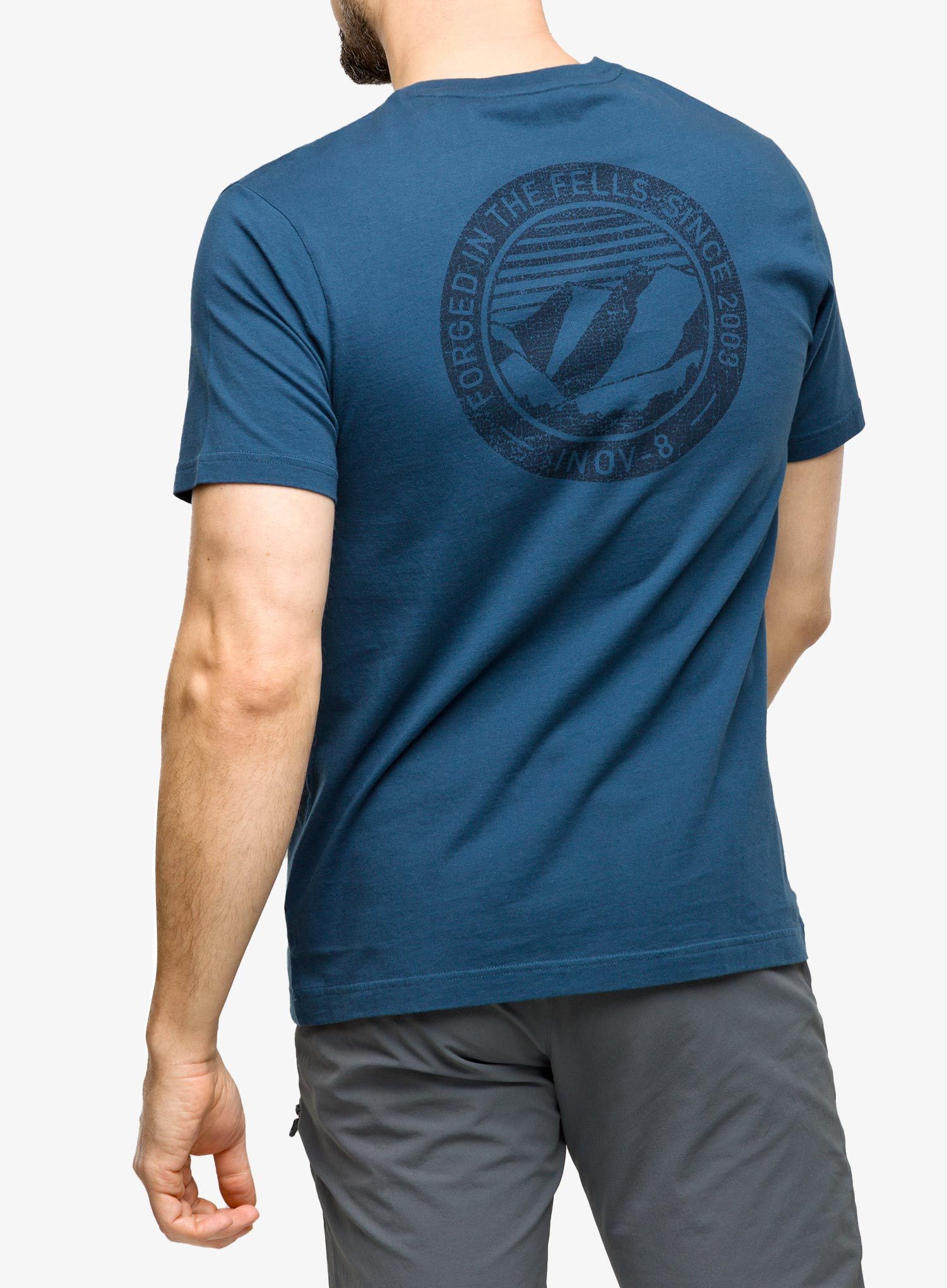 Majica s potiskom Inov-8 Graphic Tee SS '2003' - navy