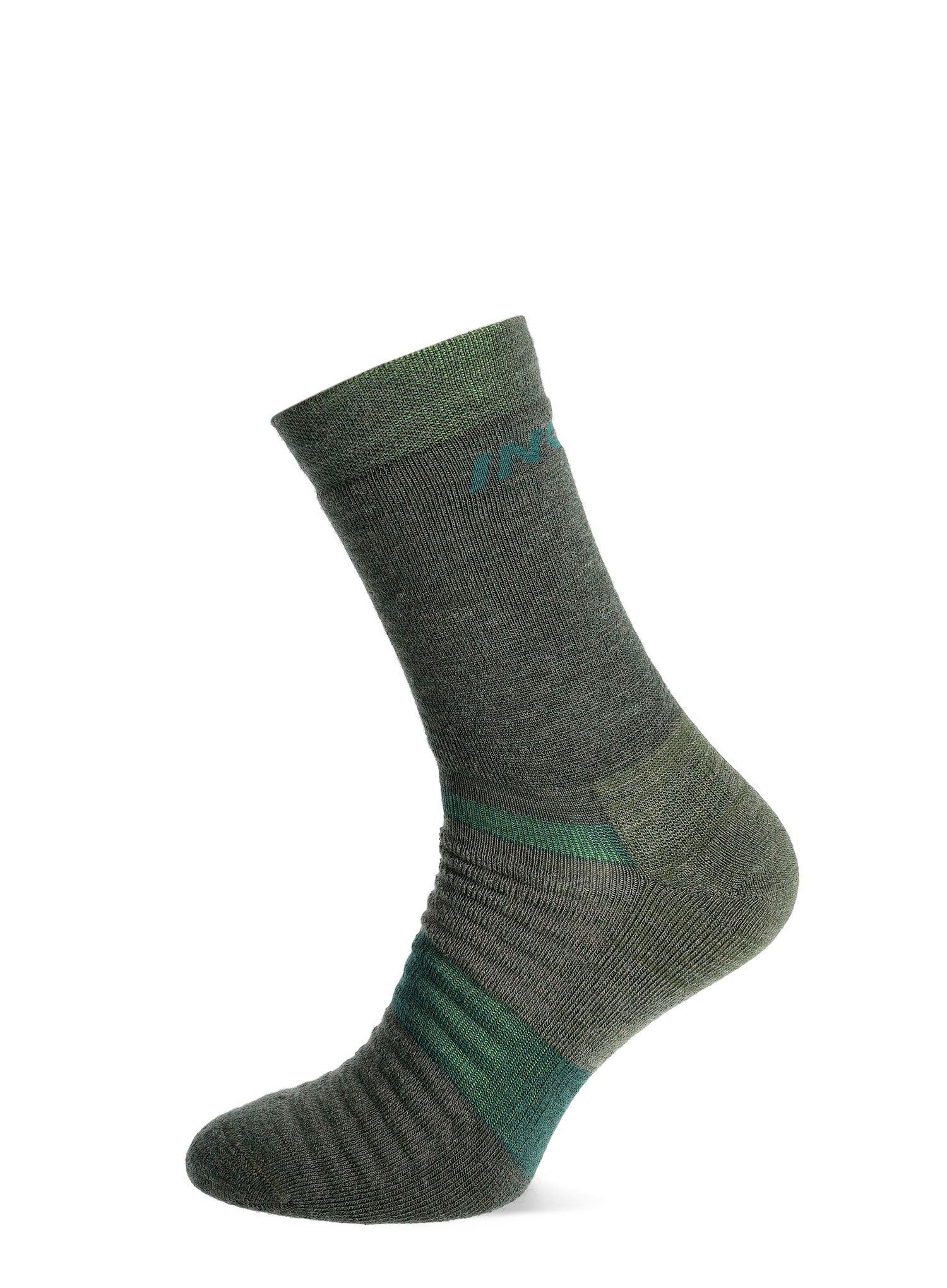 Merino nogavice Inov-8 Merino High - dark green/melange