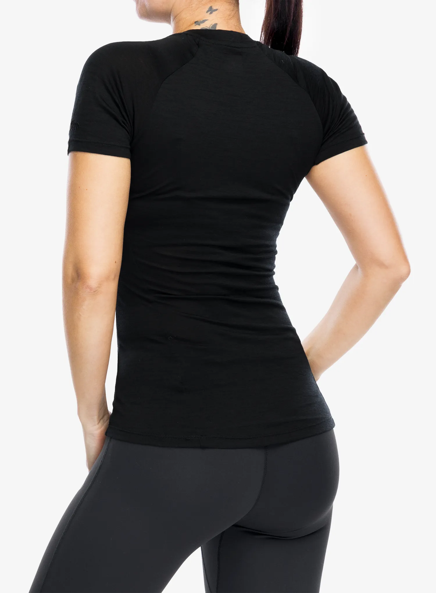Ženska merino majica Inov-8 Merino Short Sleeve T-Shirt - black