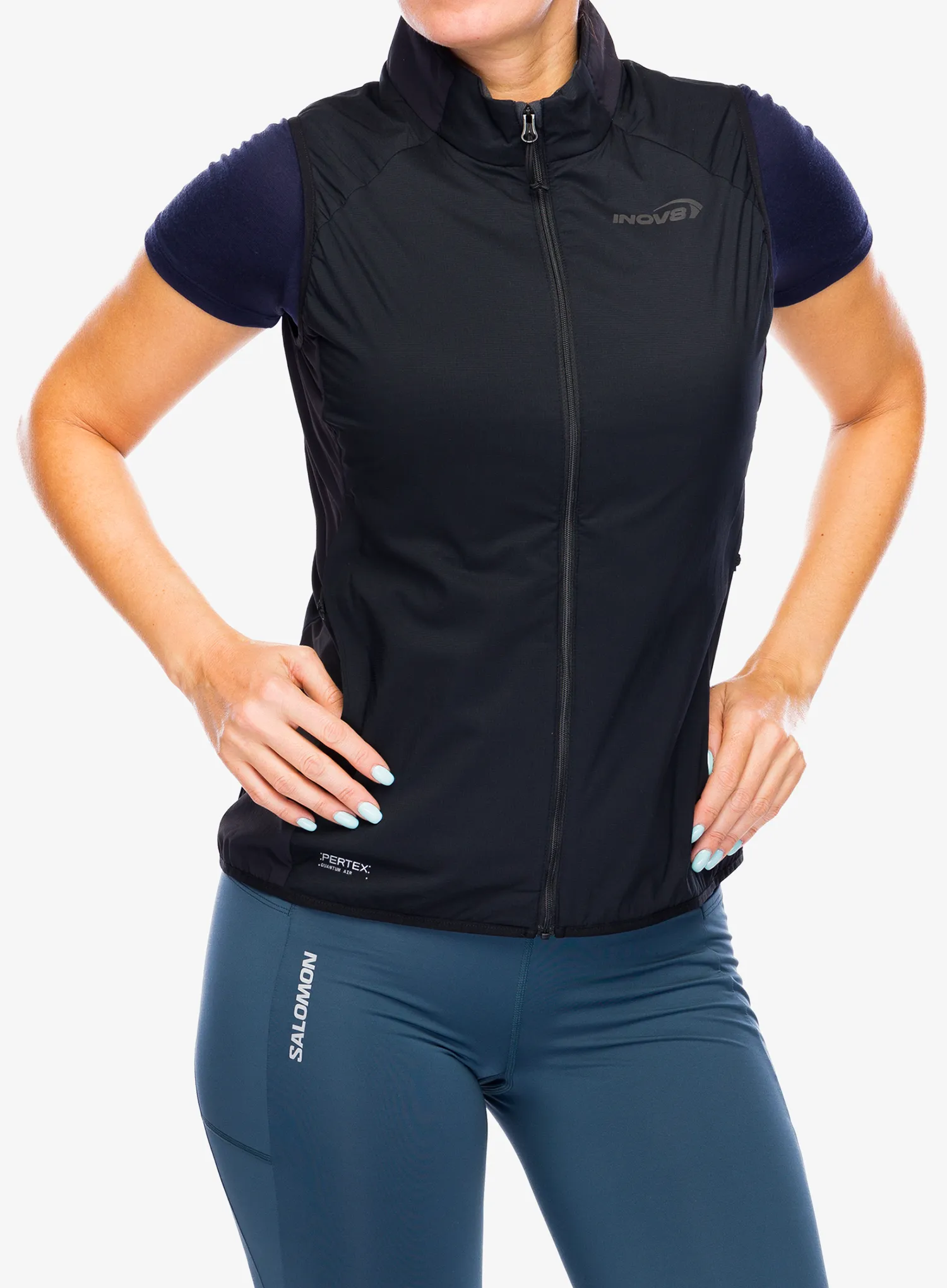 Ženski brezrokavnik Inov-8 Performance Hybrid Gilet - black/black
