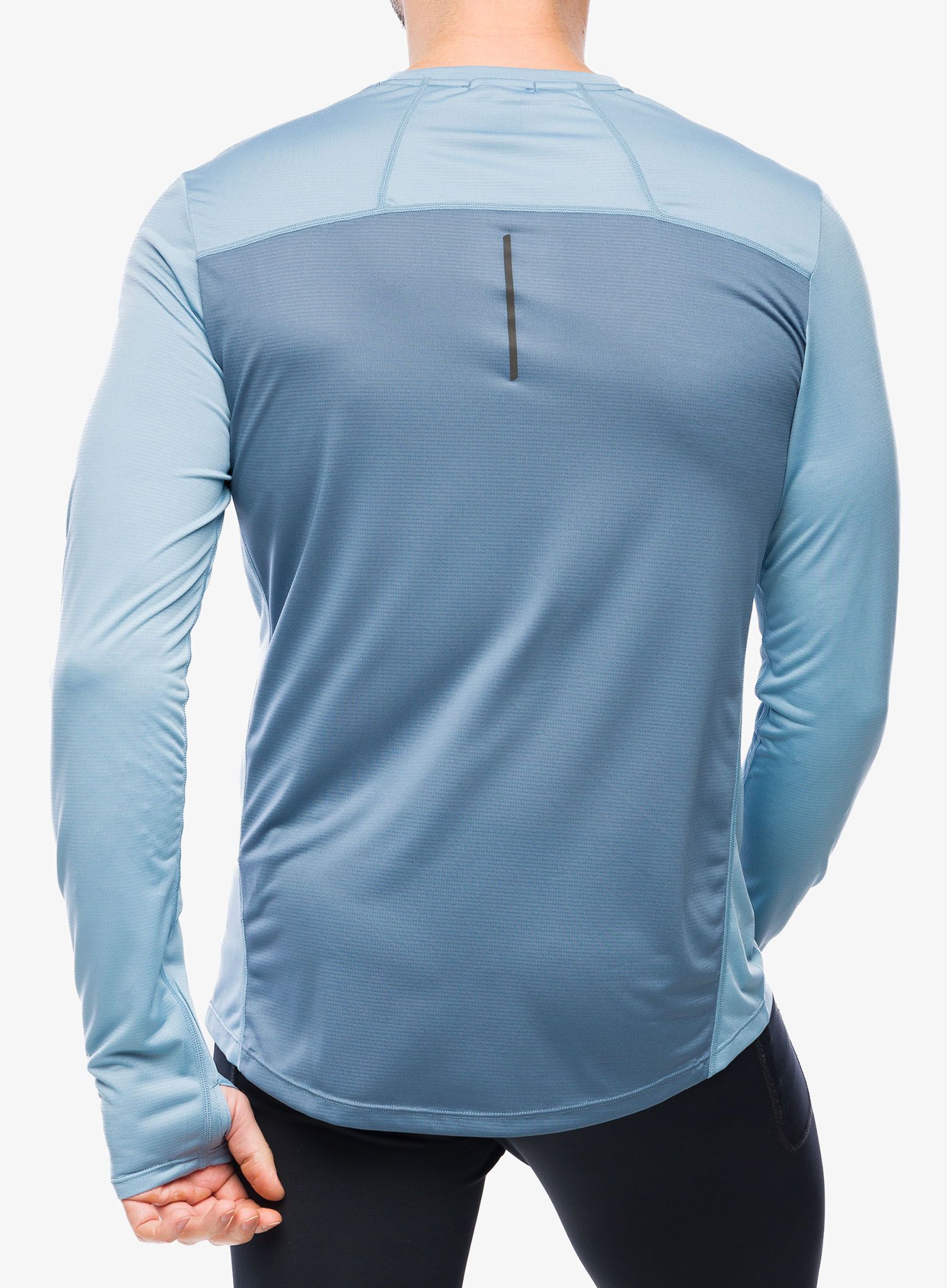 Tekaška jopica Inov-8 Performance Long Sleeve - blue grey/slate