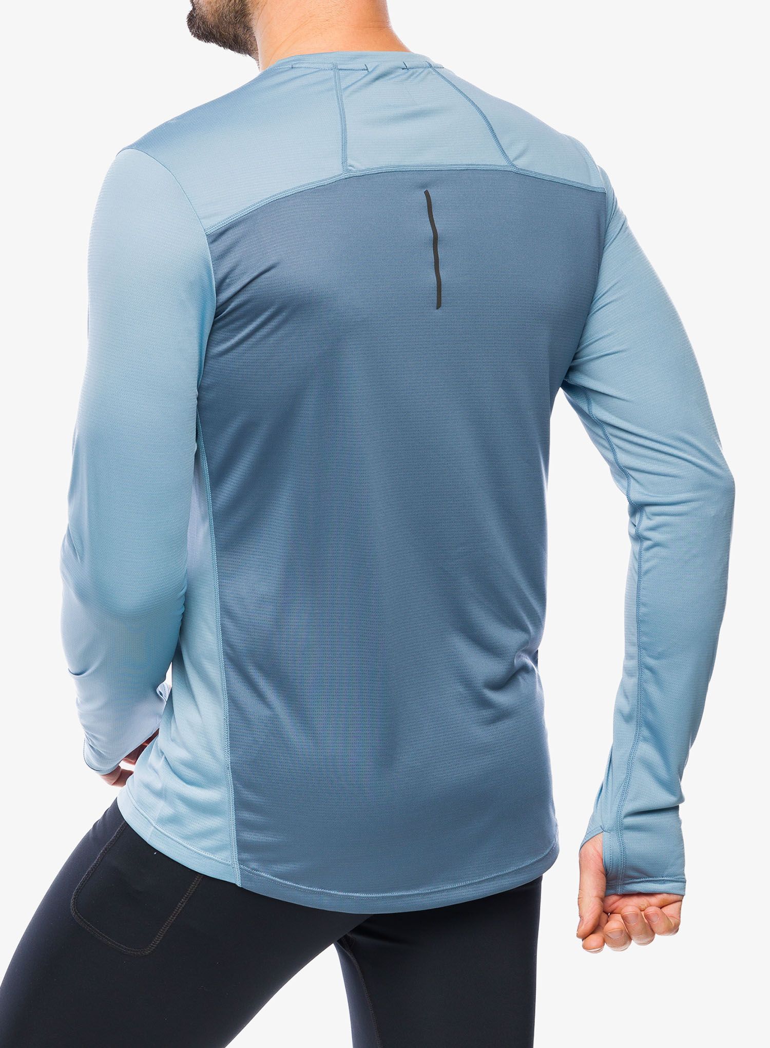 Tekaška jopica Inov-8 Performance Long Sleeve - blue grey/slate