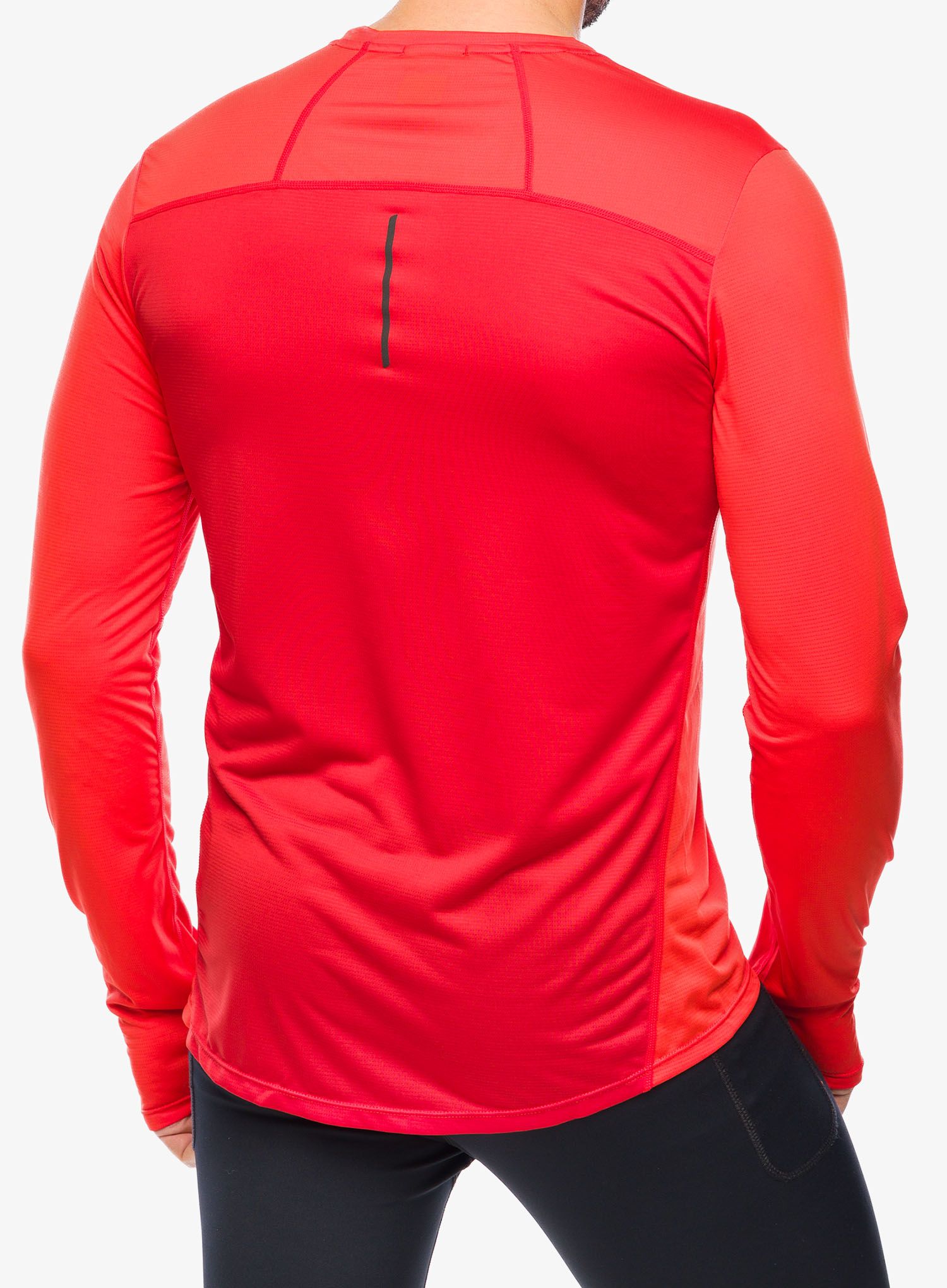 Tekaška jopica Inov-8 Performance Long Sleeve - fiery red/red