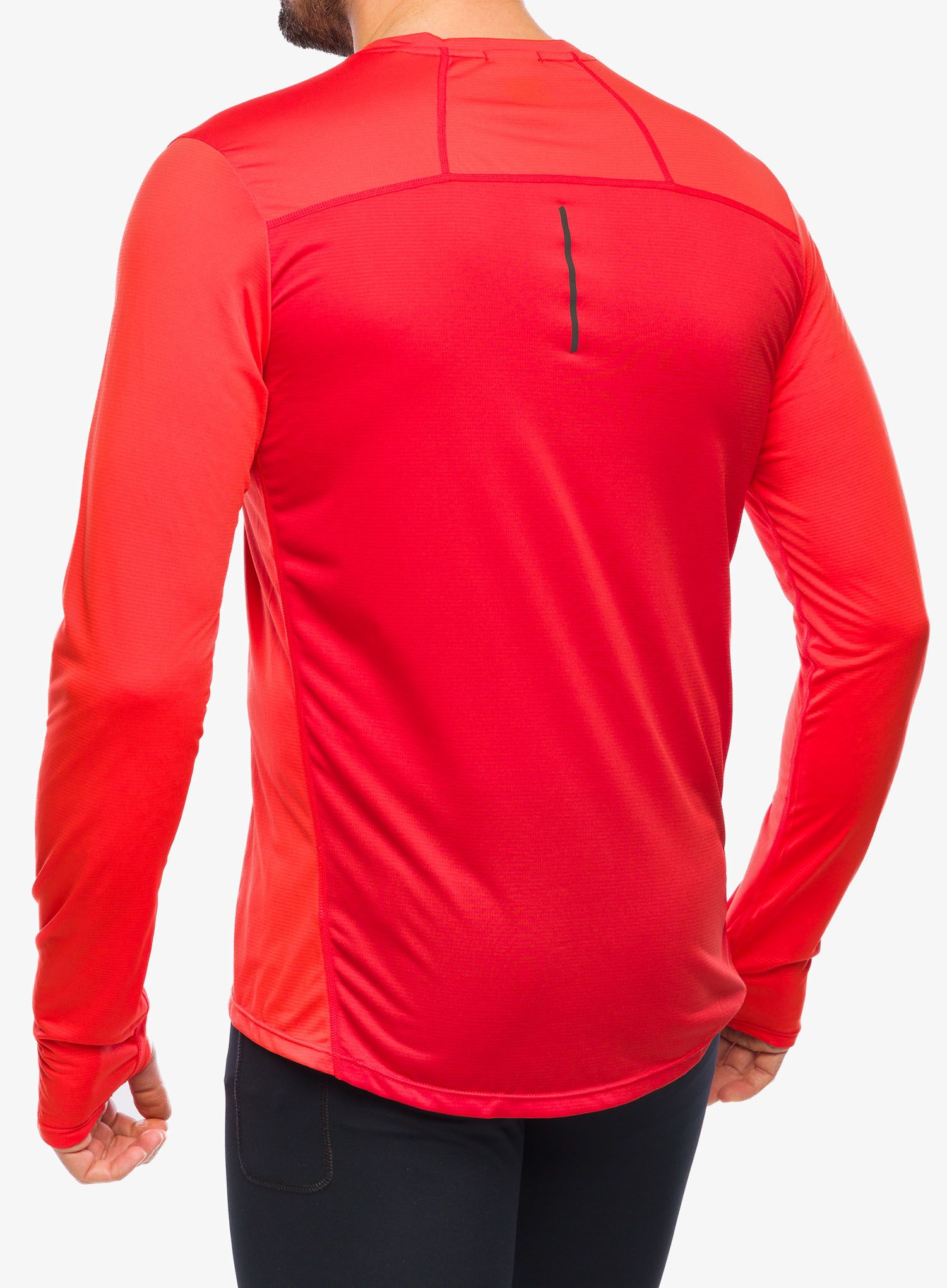 Tekaška jopica Inov-8 Performance Long Sleeve - fiery red/red