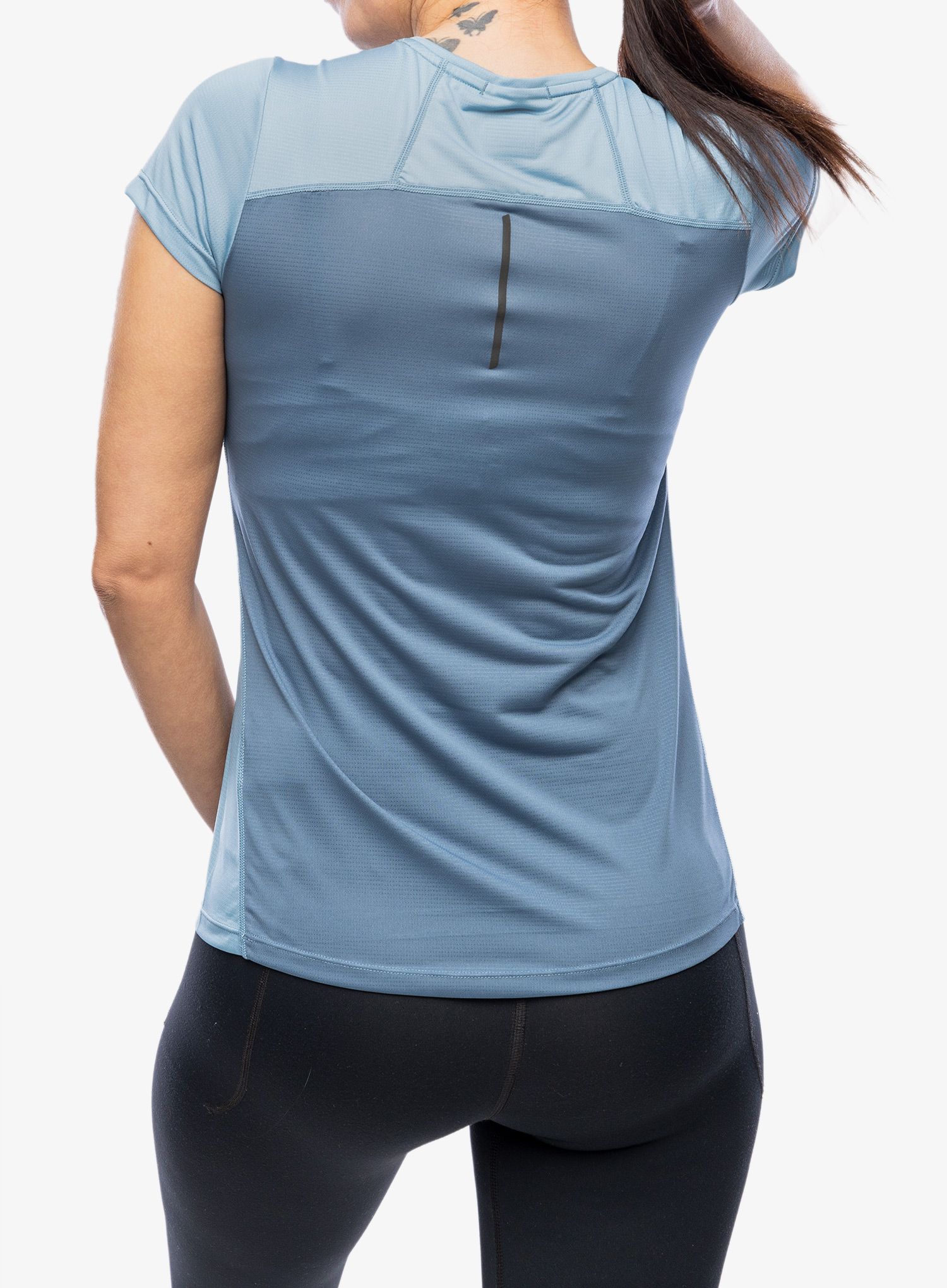 Ženska tekaška majica Inov-8 Performance Short Sleeve - blue grey/slate