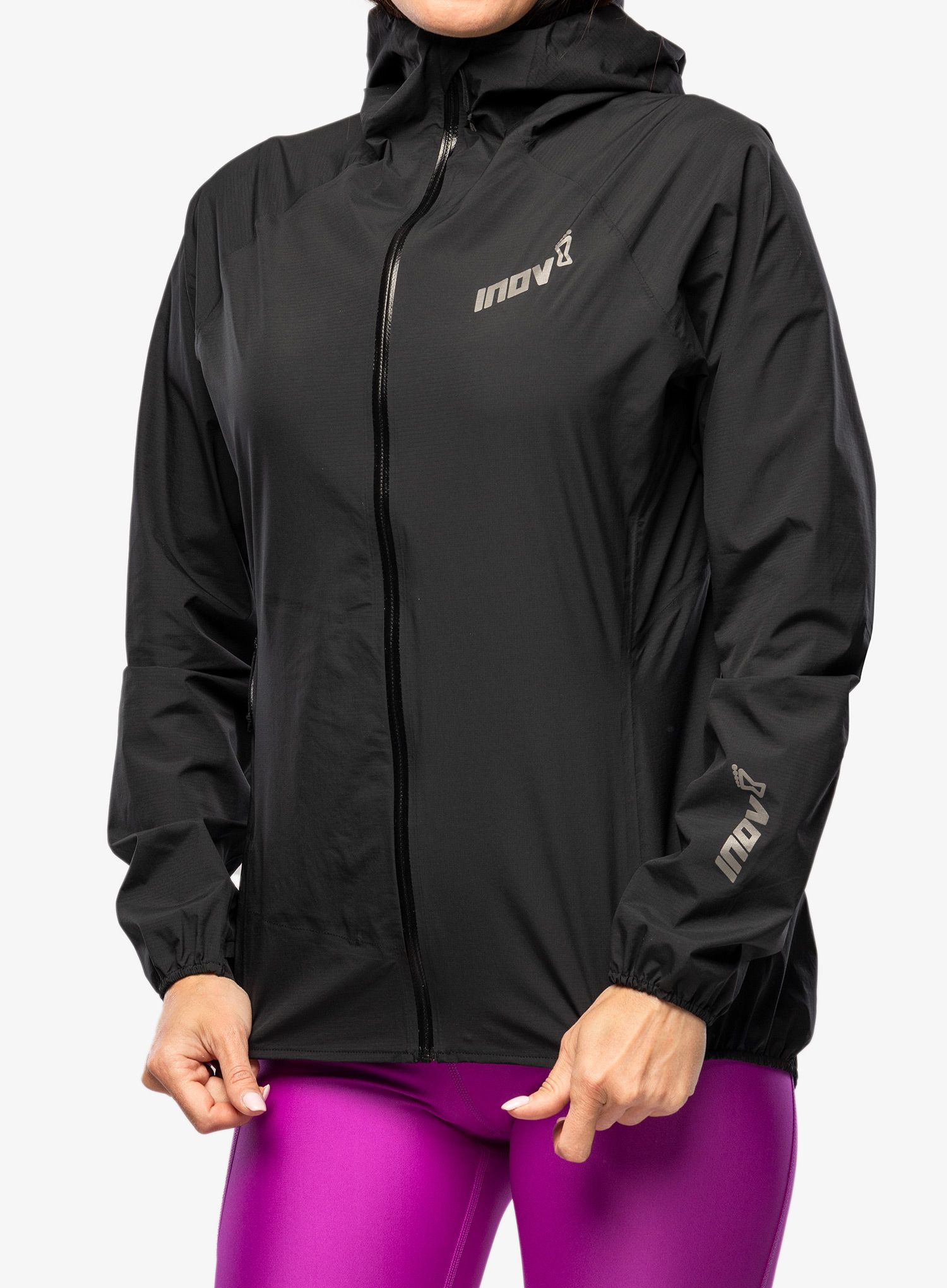 Ženska jakna za tek Inov-8 Stormshell FZ V2 - black