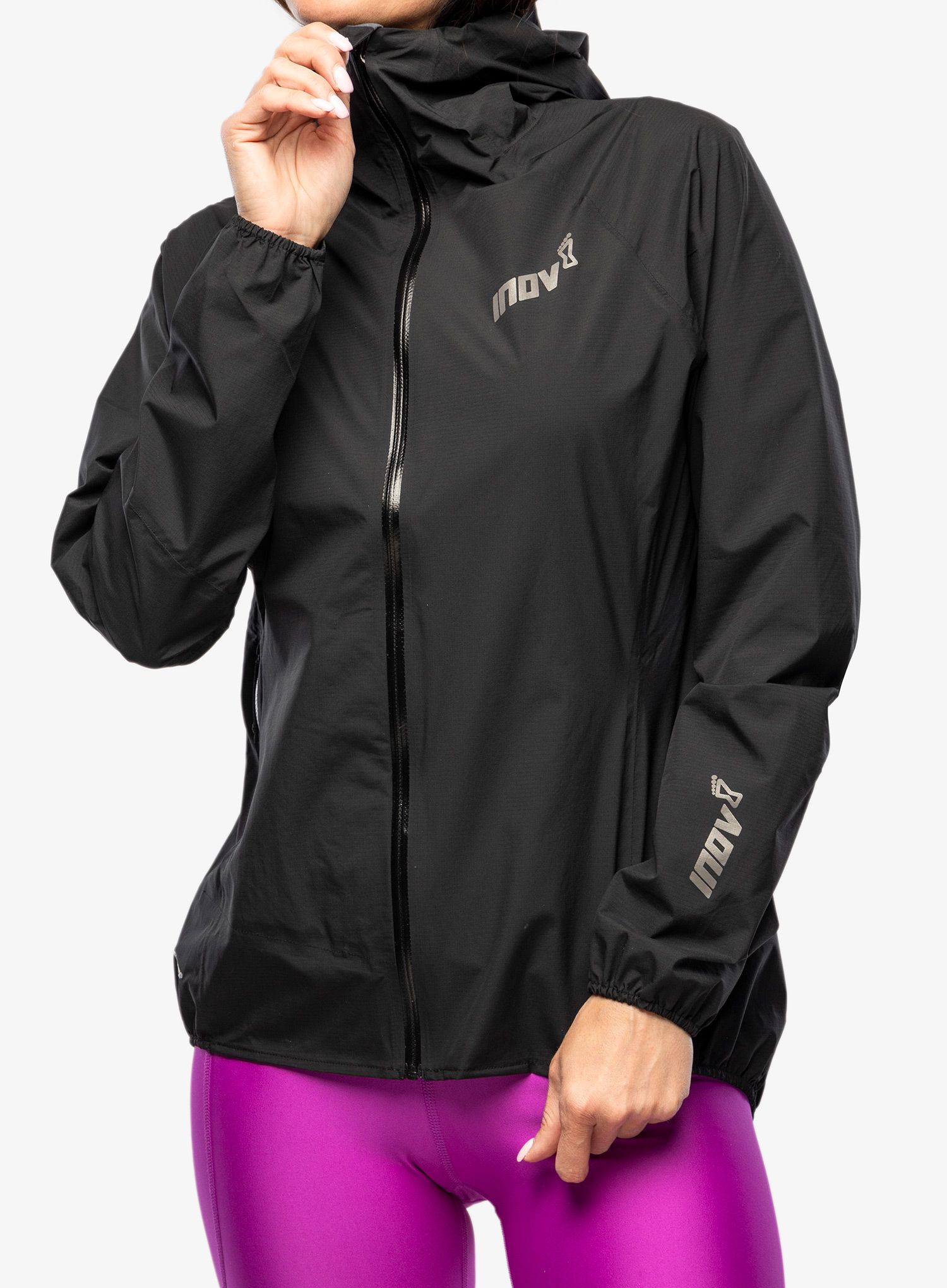 Ženska jakna za tek Inov-8 Stormshell FZ V2 - black