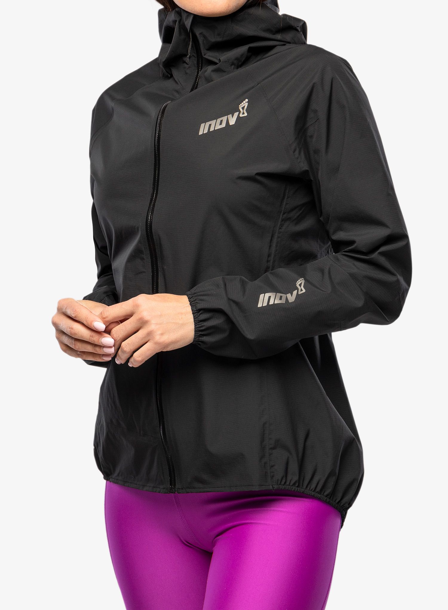 Ženska jakna za tek Inov-8 Stormshell FZ V2 - black