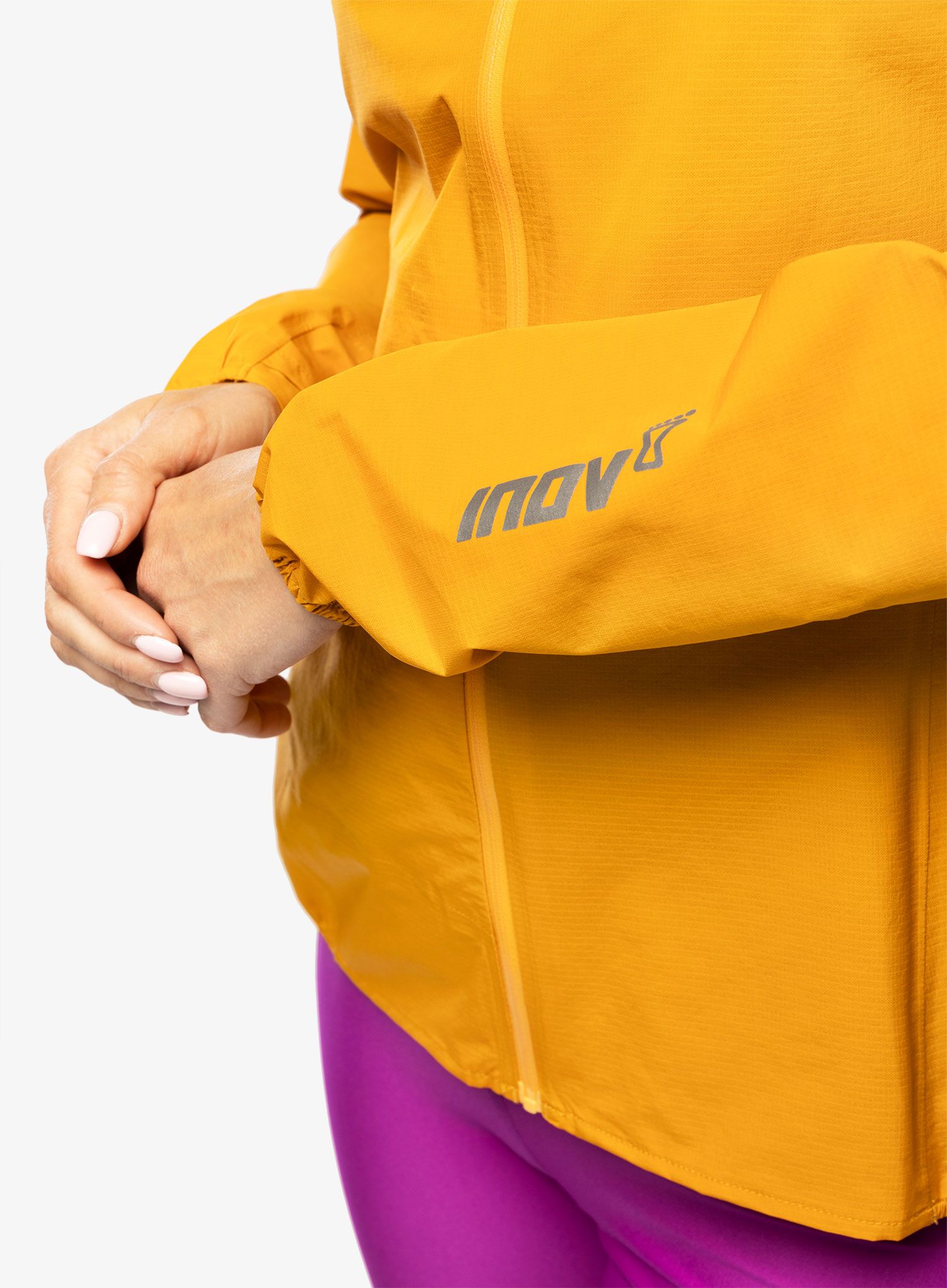 Ženska tekaška jakna Inov-8 Stormshell FZ V2 - nectar