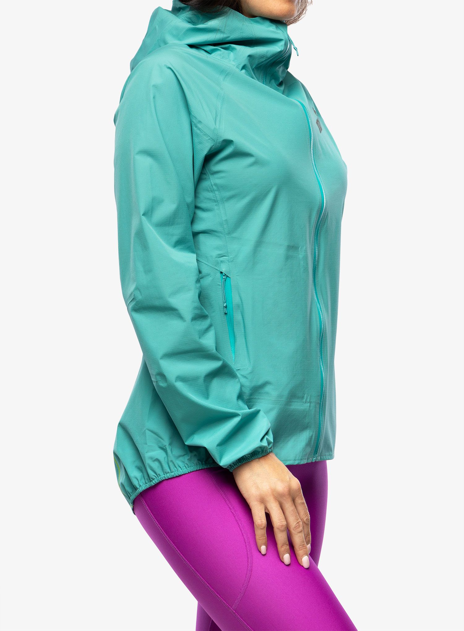 Ženska jakna za tek Inov-8 Stormshell FZ V2 - teal