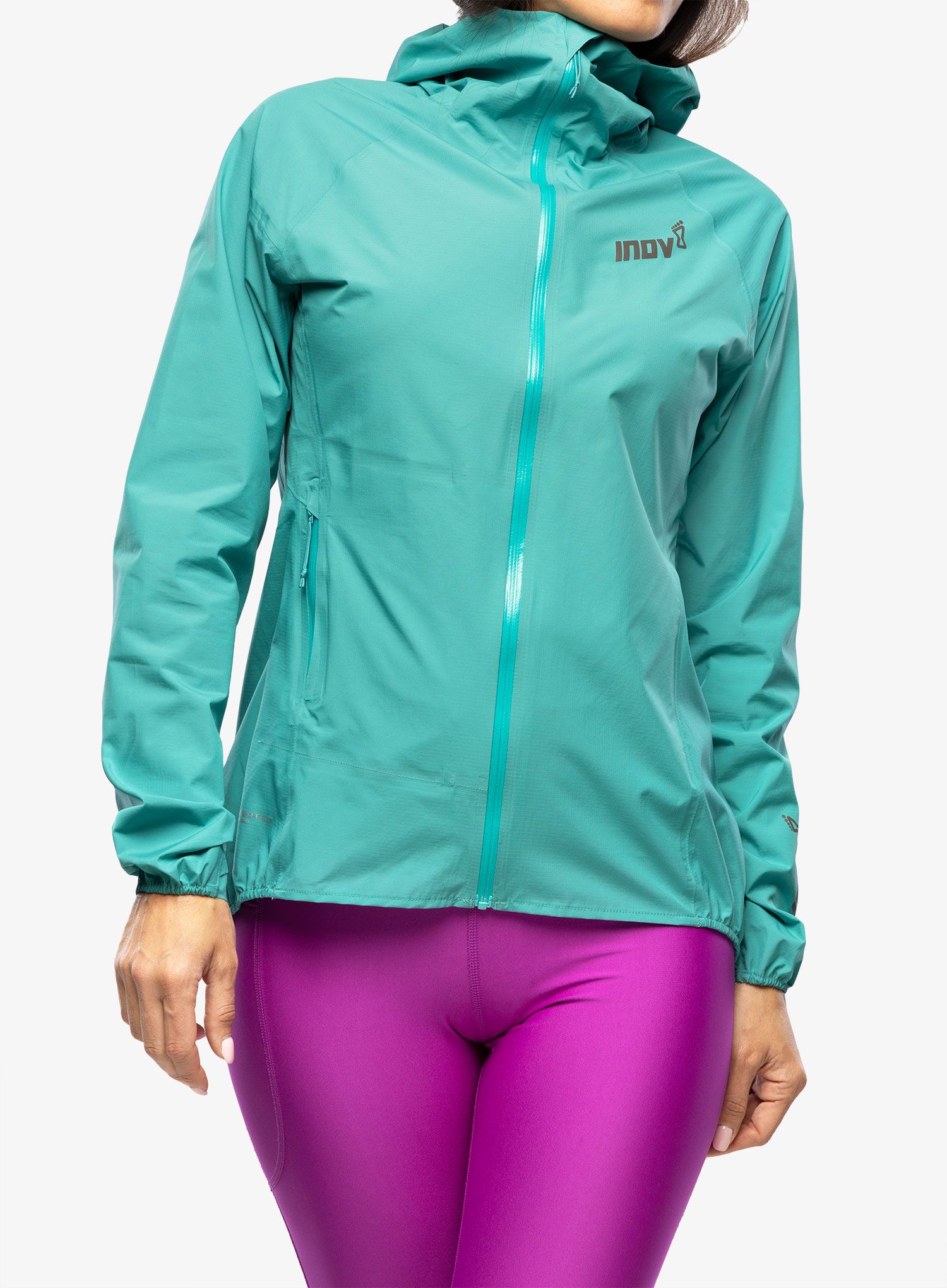 Ženska jakna za tek Inov-8 Stormshell FZ V2 - teal