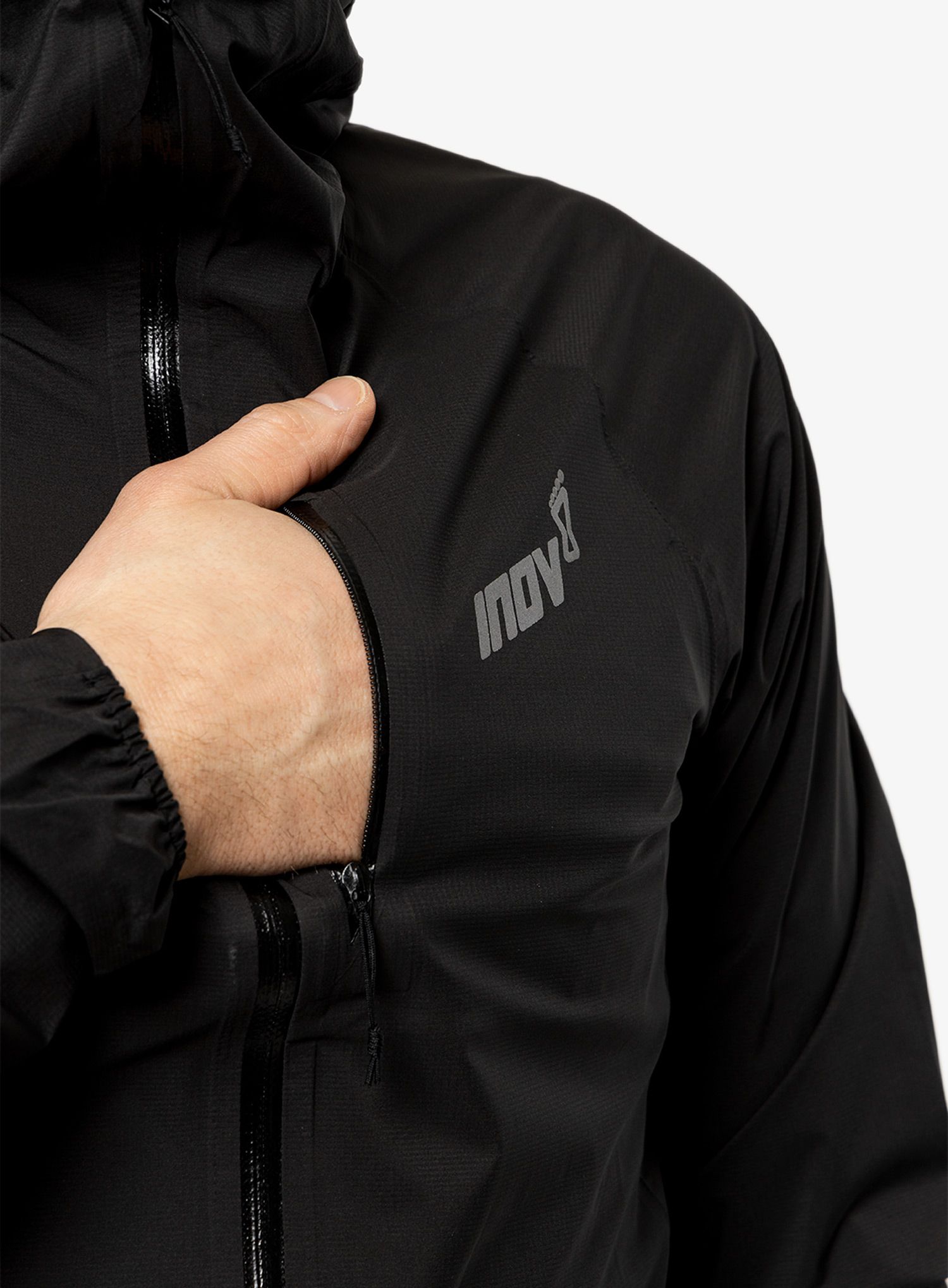 Jakna za tek Inov-8 Stormshell FZ - black