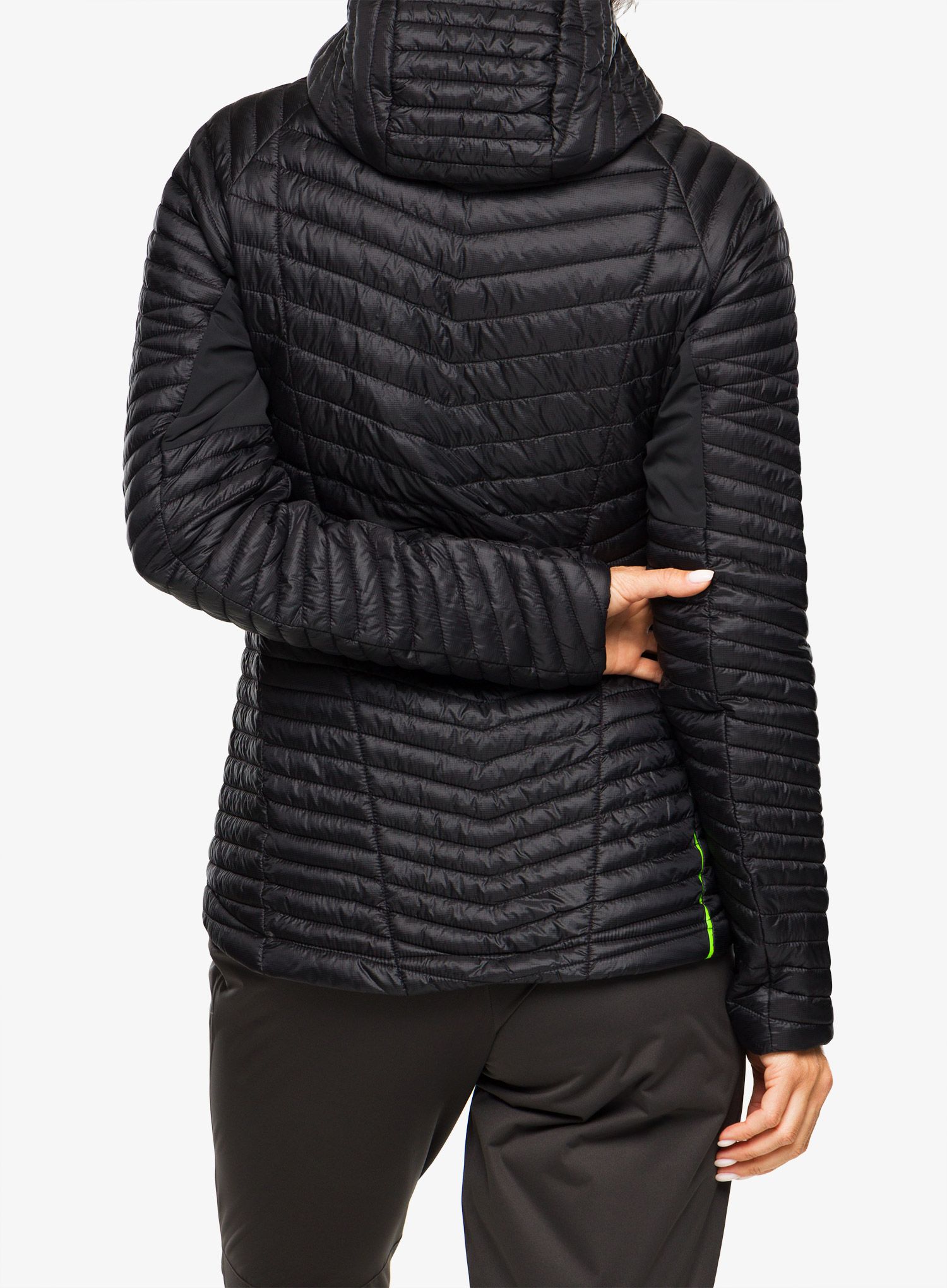 Ženska jakna za tek Inov-8 Thermoshell Pro FZ - black/pink