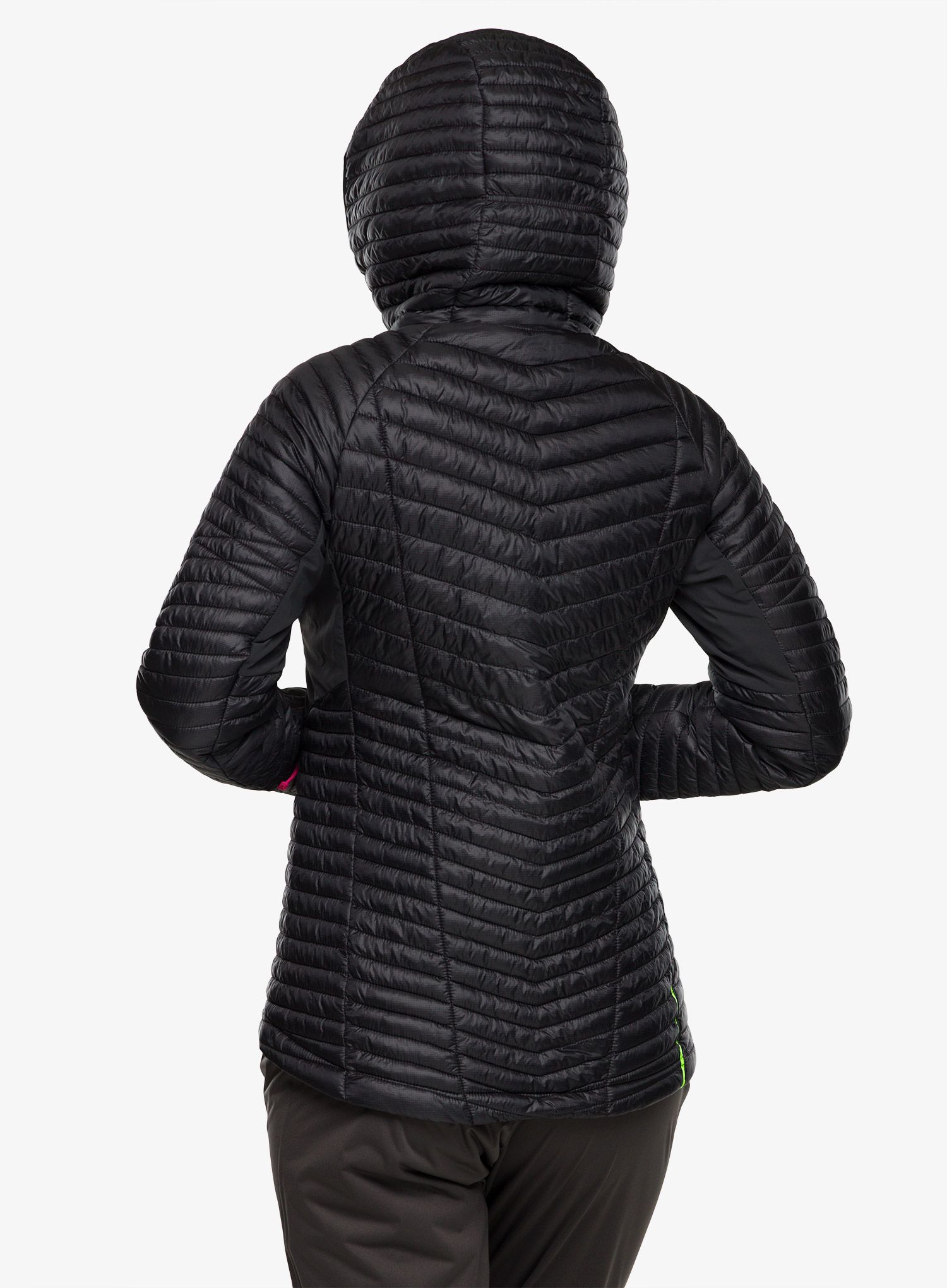 Ženska jakna za tek Inov-8 Thermoshell Pro FZ - black/pink